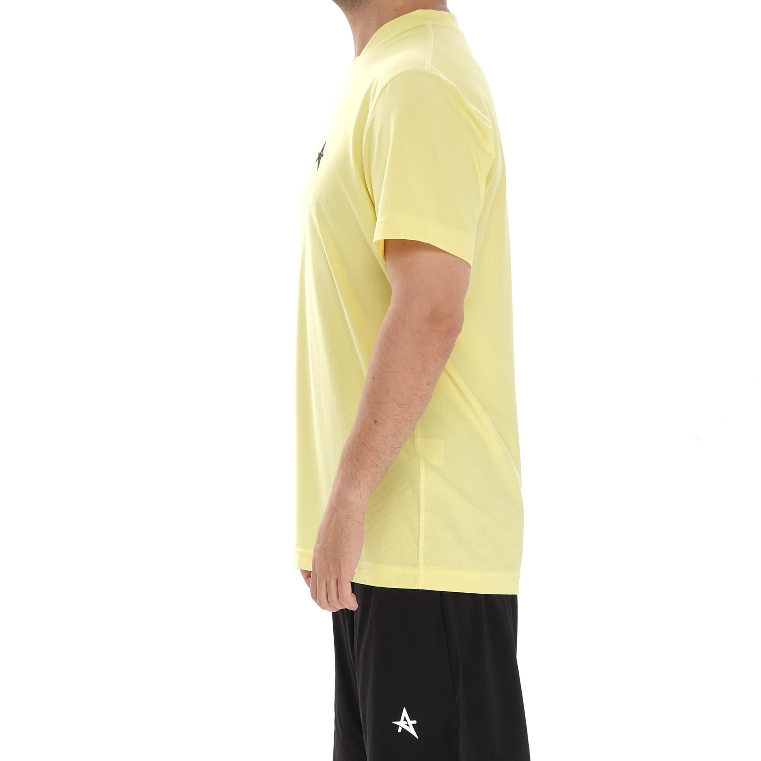 ED 2438-04 Justin Likralı Petek Erkek T-shirt Sarı