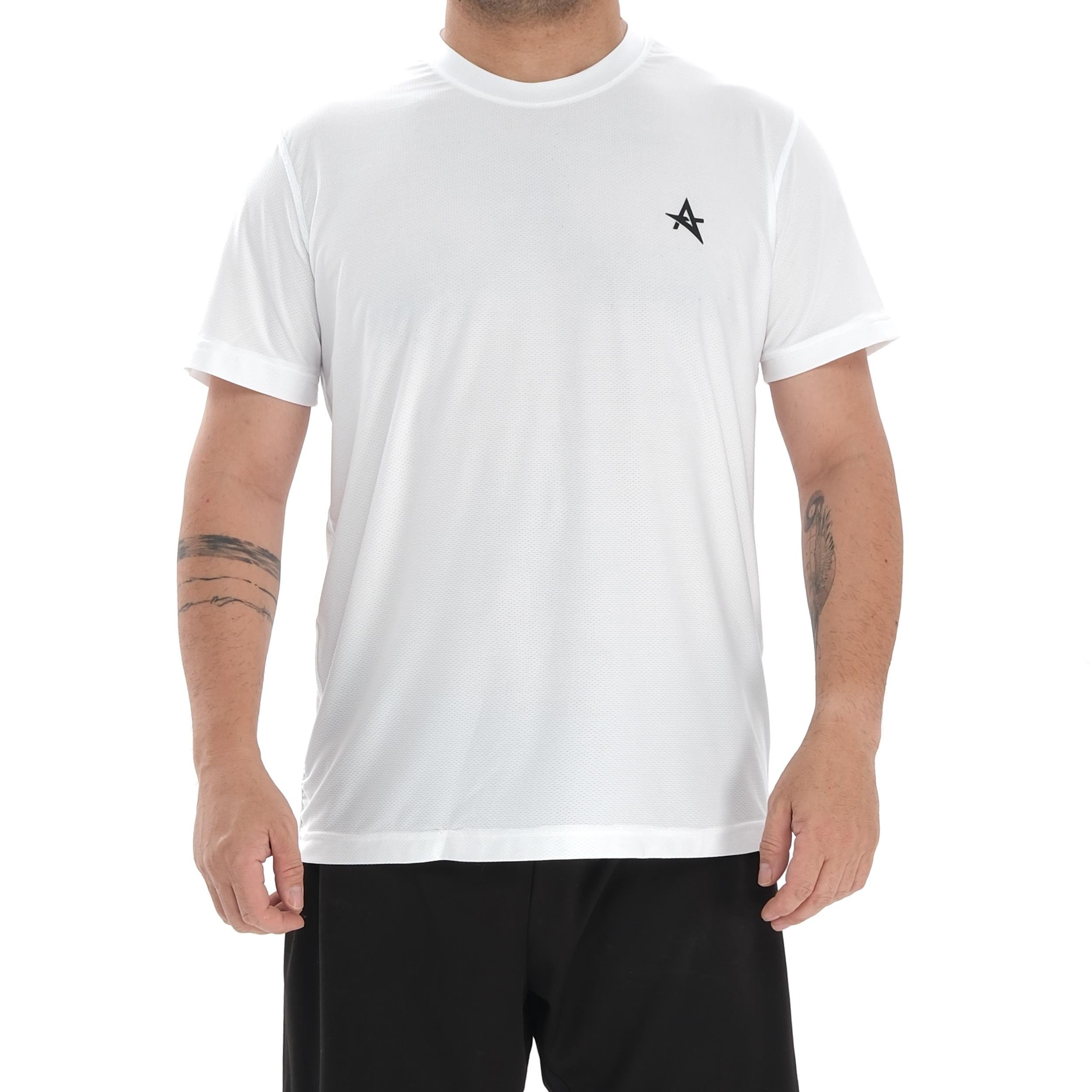 ED 2438 Justin Likralı Petek Erkek T-shirt Beyaz