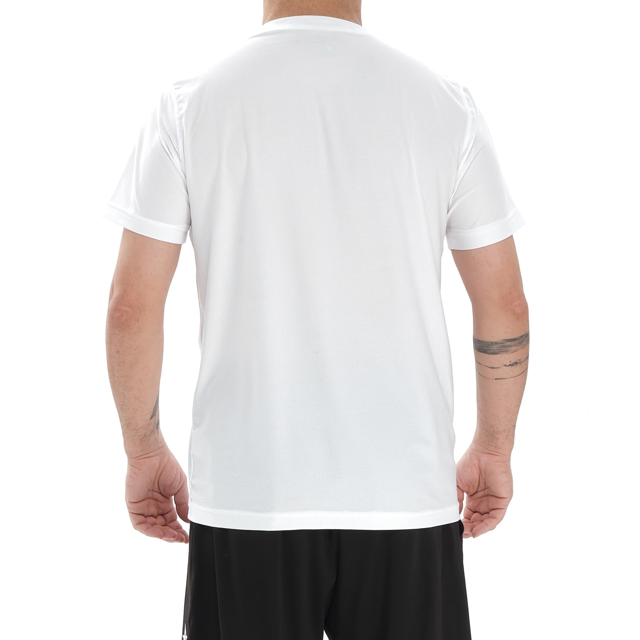 ED 2438 Justin Likralı Petek Erkek T-shirt Beyaz