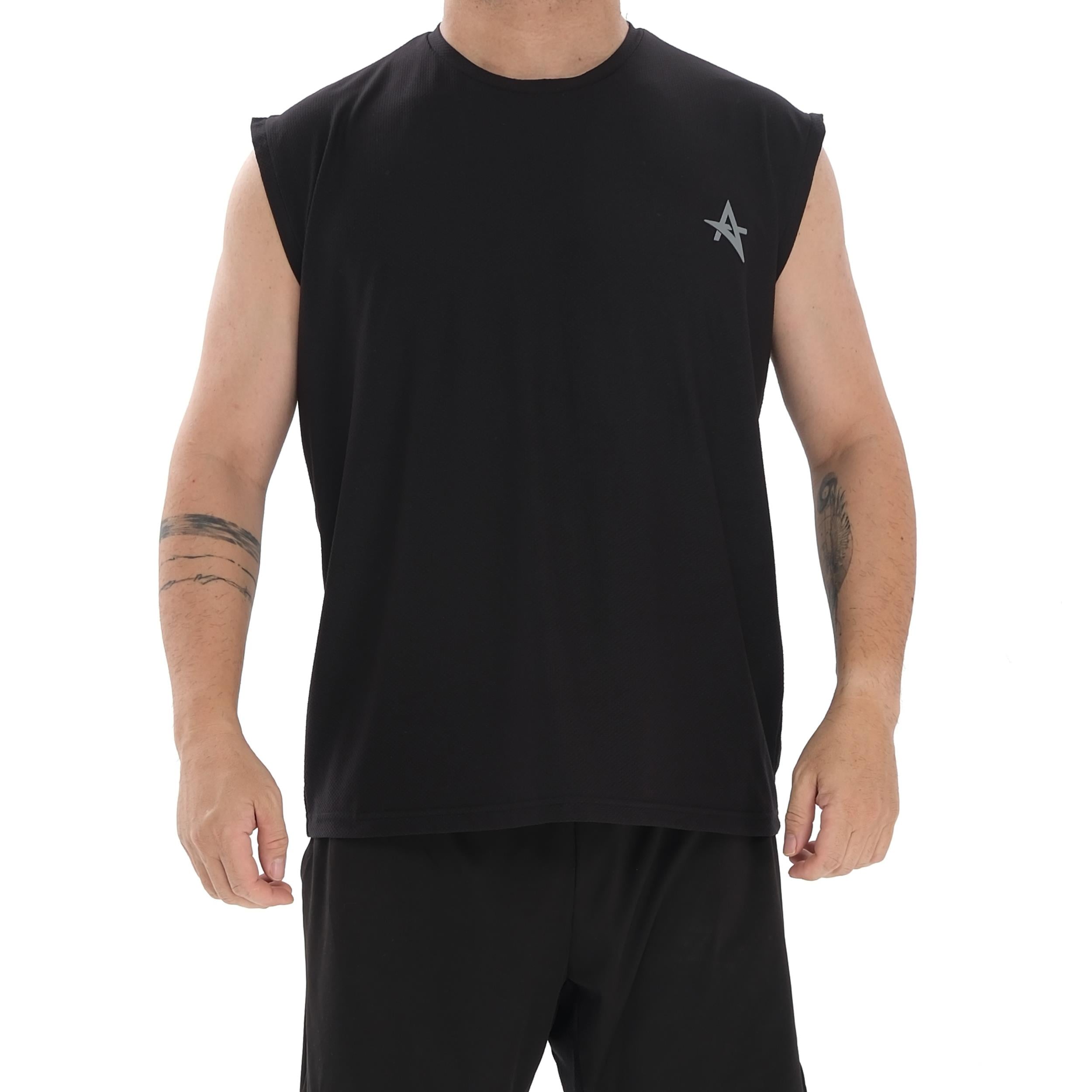 ED 2439 Lucky Şeritsiz Erkek T-shirt Siyah
