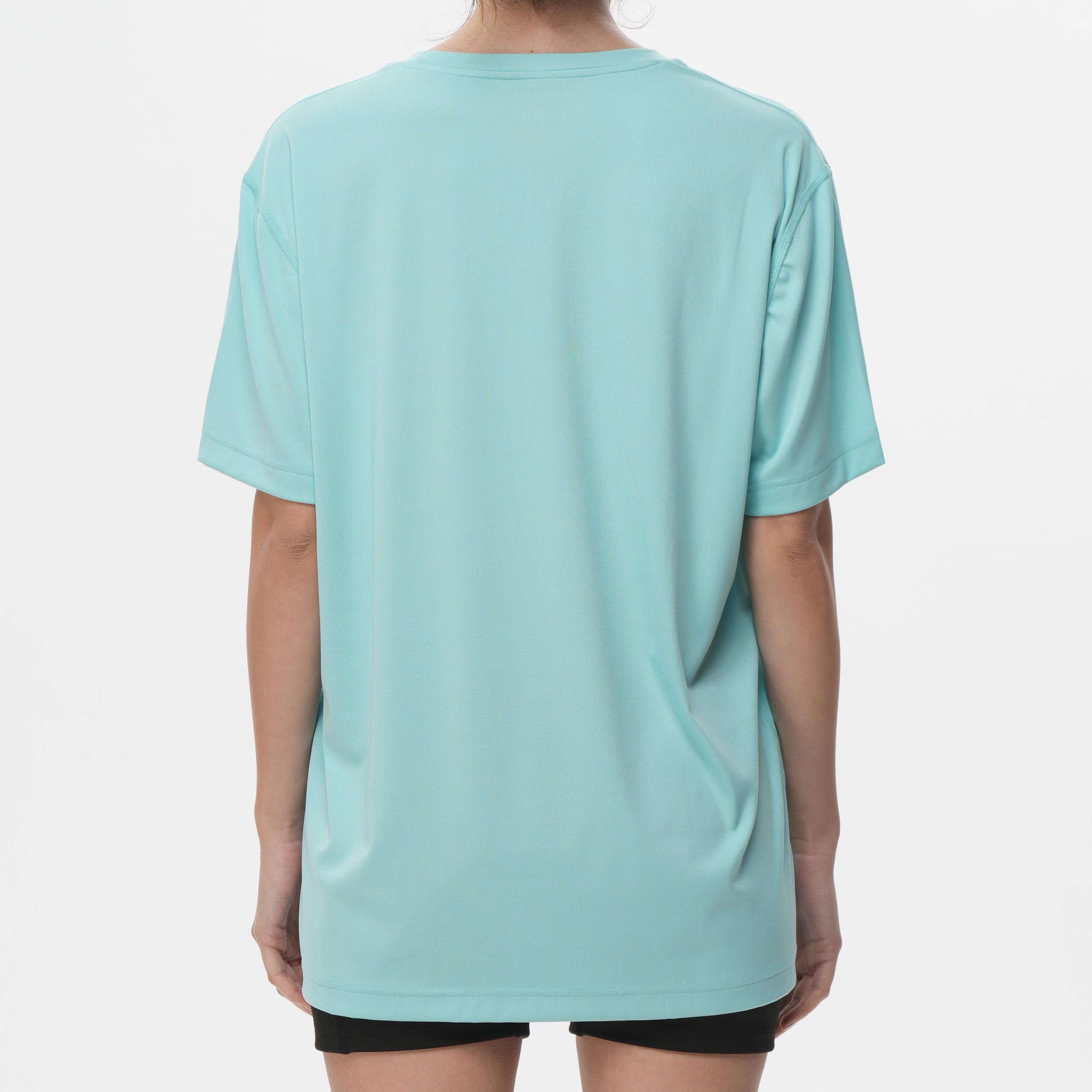 ED 2446-01 Rhode Likralı Interlock Unisex T-shirt Aqua