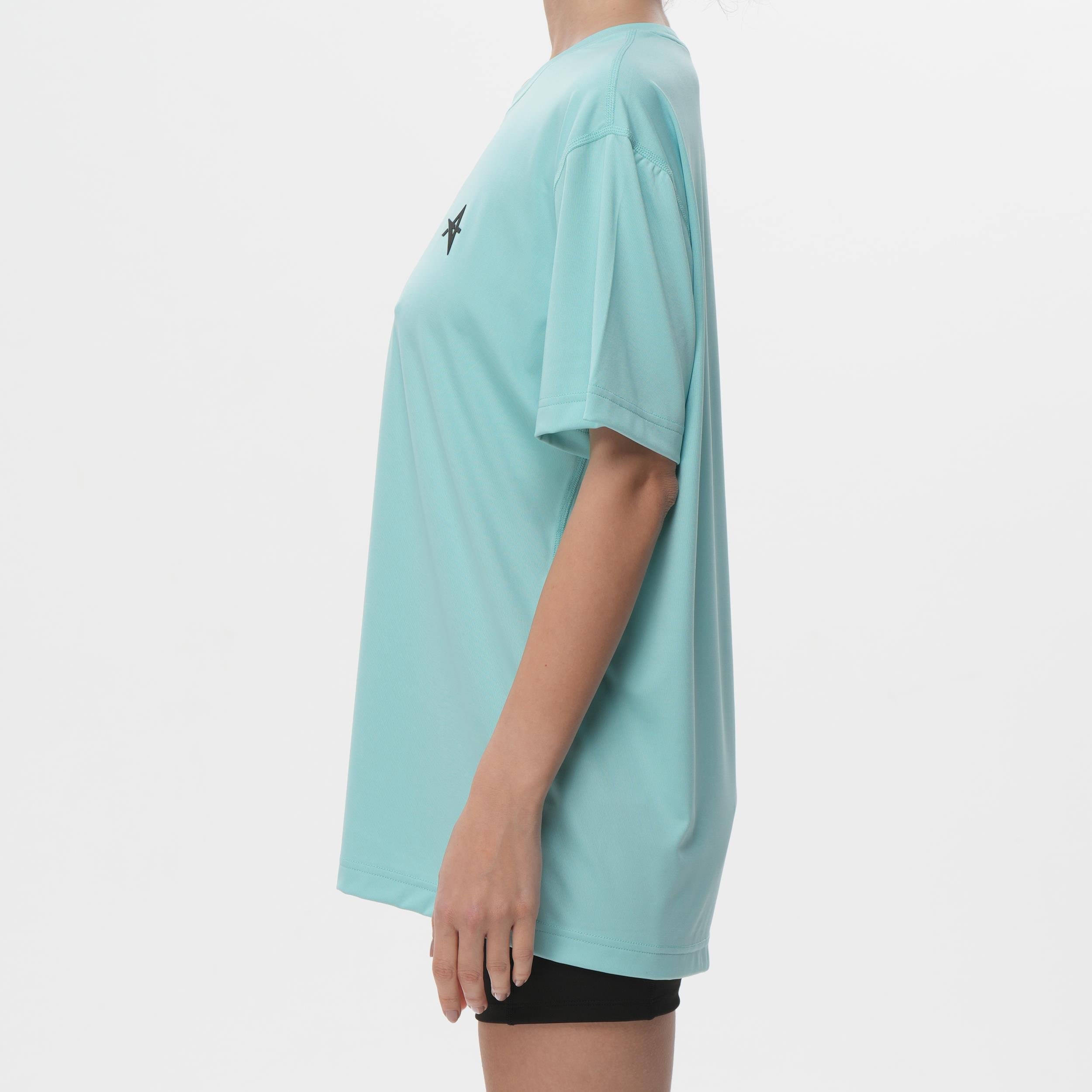ED 2446-01 Rhode Likralı Interlock Unisex T-shirt Aqua