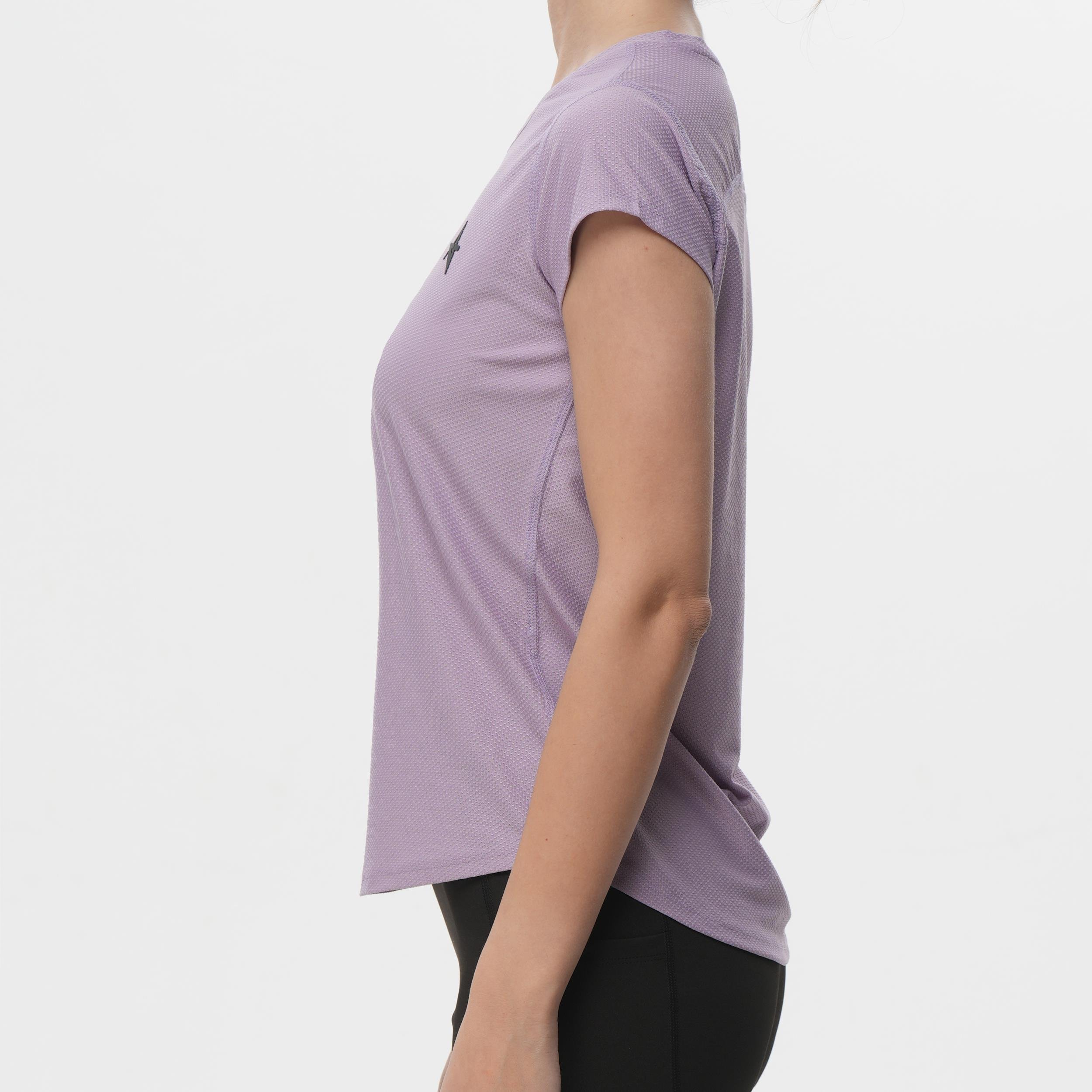 ED 2453 Emily Likralı Petek Dry-Touch Sporcu Kadın Üst Lila