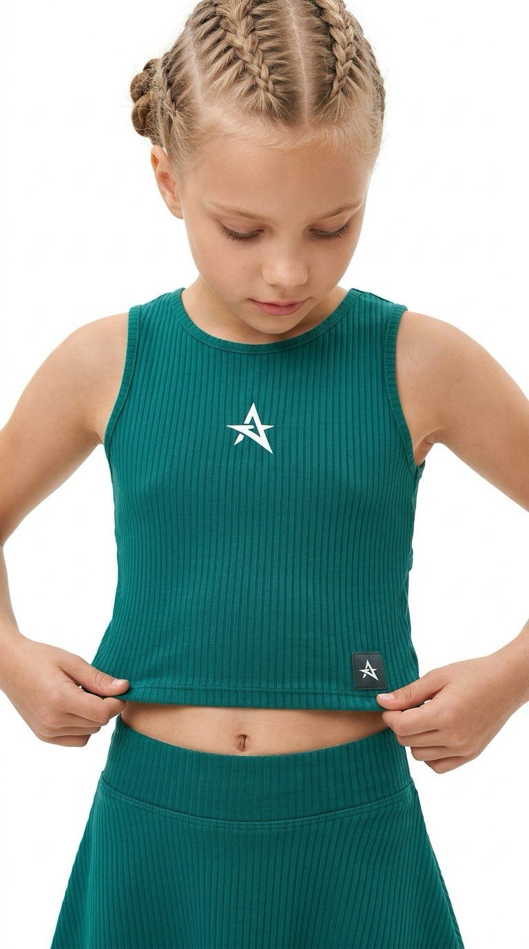 ED 2305 VALENTINA  Dry -Çocuk Kolsuz Spor Üst Top Zümrüt Yeşili