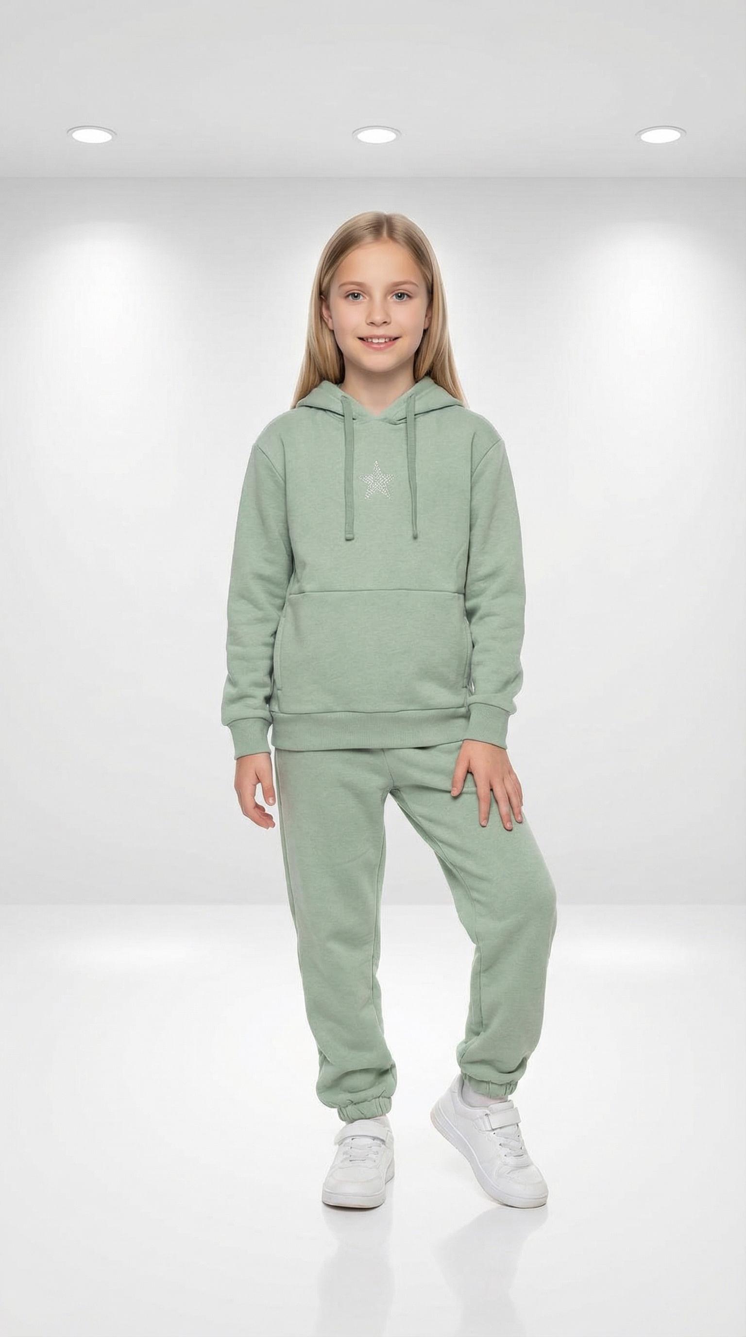 ED 7749 - ED 7737 Çocuk Eşofman Takımı Mint