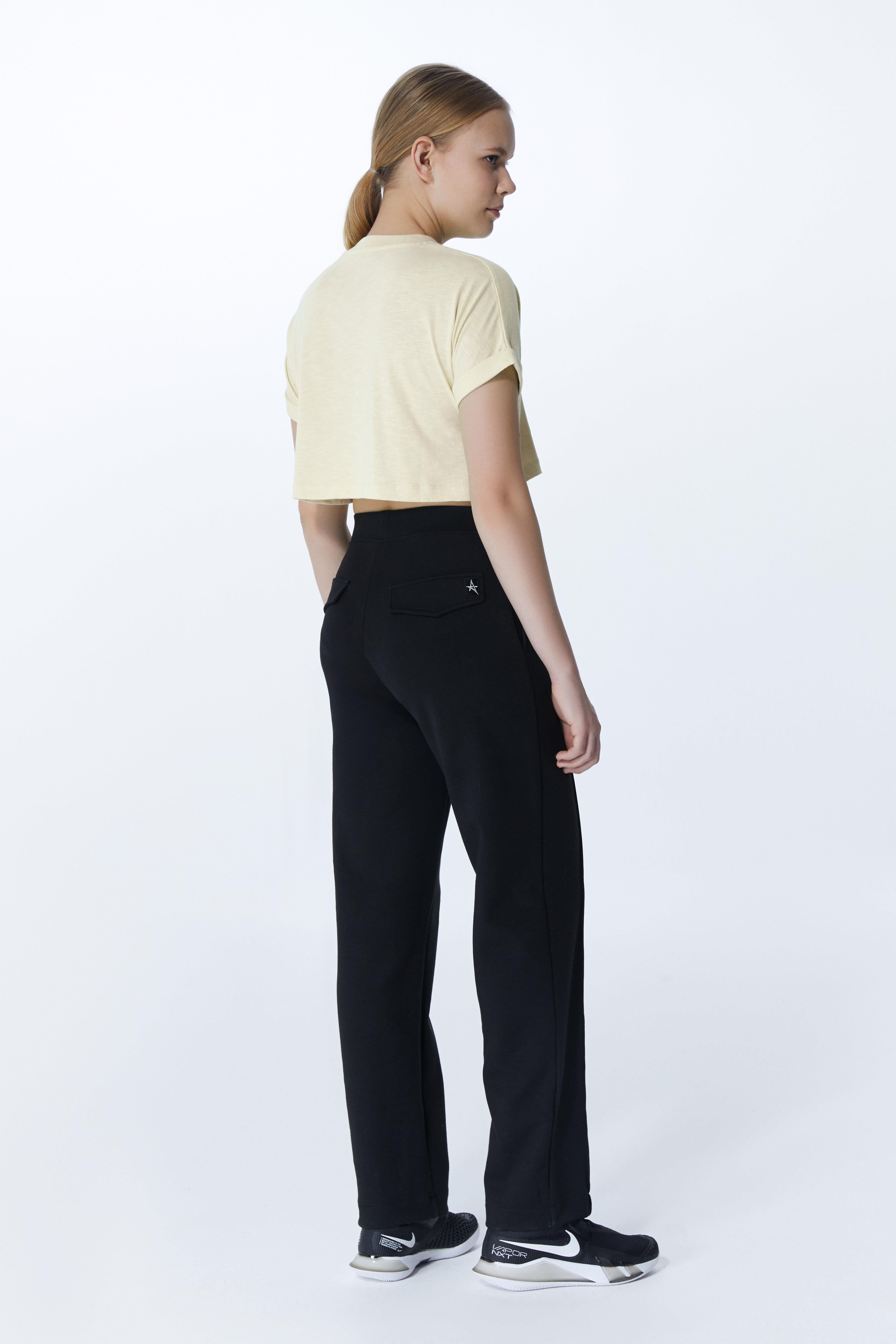 ED2307-05 Victoria Crop Tişört EKRU