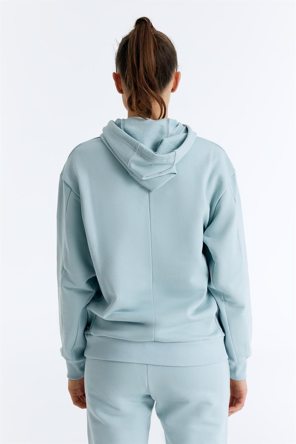 ED7749-05 Star Kadın Kapüşonlu Sweatshirt'ü Mint