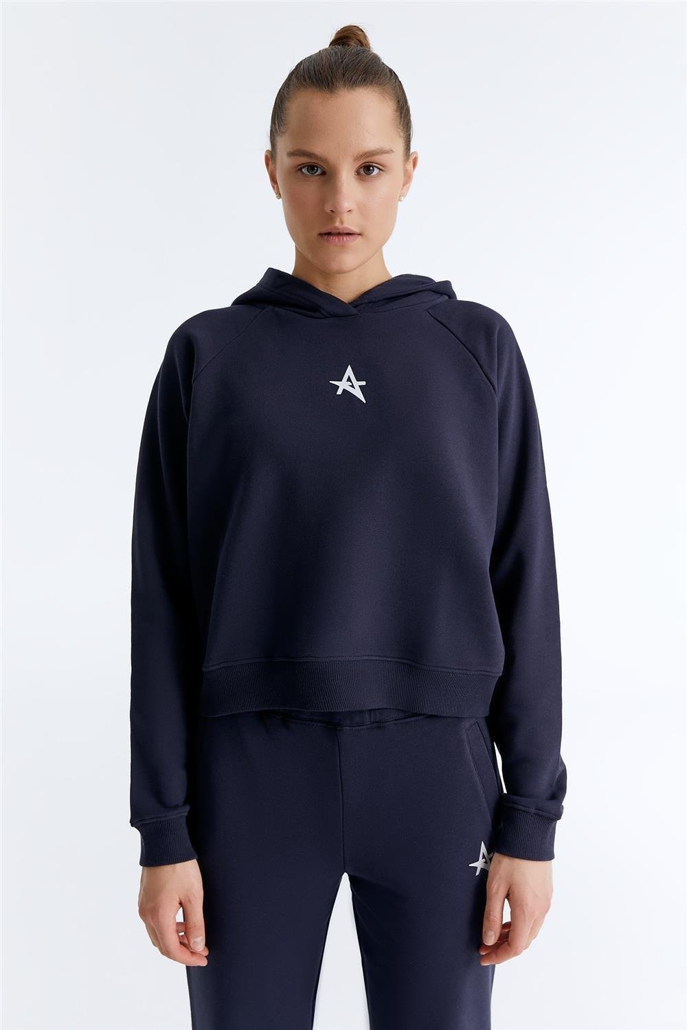 ED7749-05 Star Kadın Kapüşonlu Sweatshirt'ü Mint
