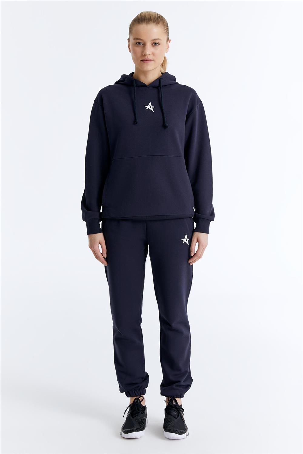 ED7749-05 Star Kadın Kapüşonlu Sweatshirt'ü Mint