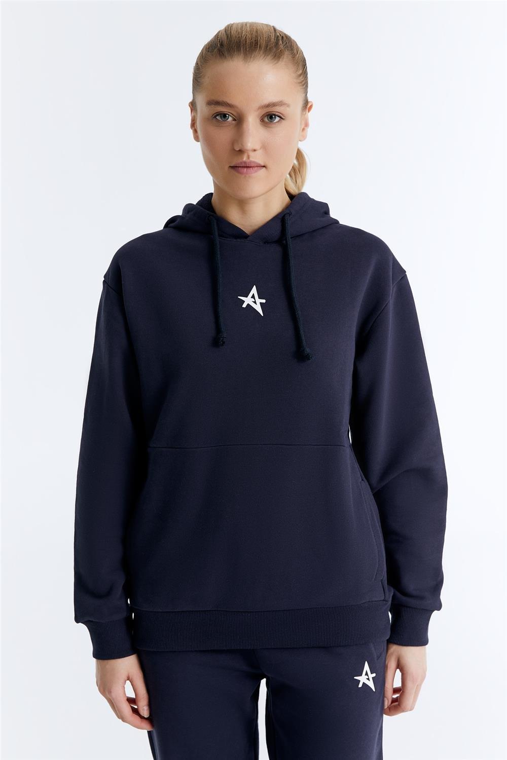 ED7749-05 Star Kadın Kapüşonlu Sweatshirt'ü Mint
