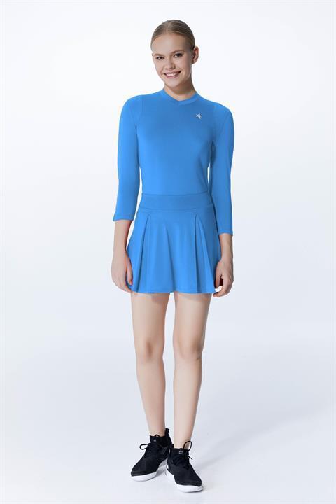 ED7755-04 Elena V-Neck Long Sleev Top Red