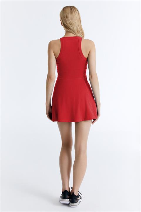 ED7782-04 Venus - Abito da Tennis Dry-Touch per Donna - Rosso