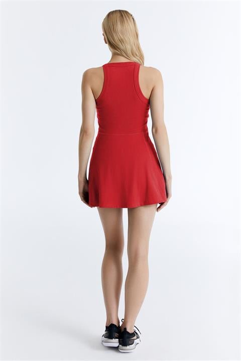 ED7782-04 Venus - Abito da Tennis Dry-Touch per Donna - Rosso