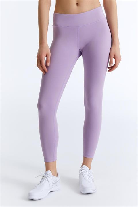 ED7783-02 Hola Long Legging Yüksek Belli Tam Boy Kadın Taytı Lila