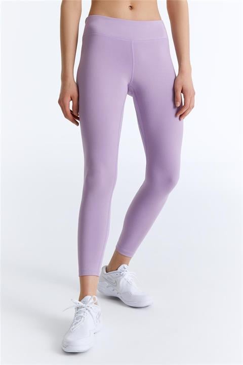 ED7783-02 Hola Long Legging Yüksek Belli Tam Boy Kadın Taytı Lila
