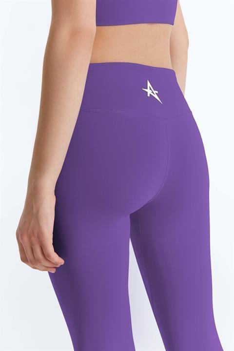 ED7783-02 Hola Long Legging Yüksek Belli Tam Boy Kadın Taytı Lila