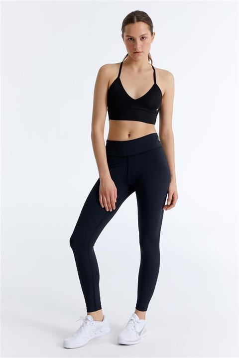 ED7783-02 Hola Long Legging Yüksek Belli Tam Boy Kadın Taytı Lila