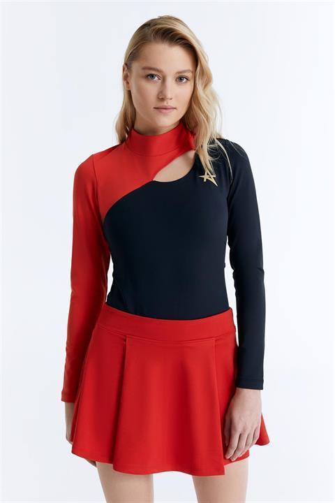 ED7787-04 Gigi Bodysuit Red&Black 