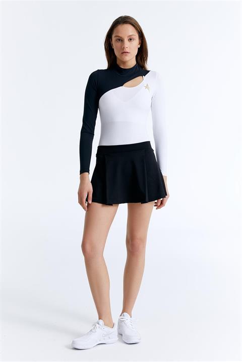 ED7787-01 Gıgı Çıtçıtlı Body Siyah Beyaz