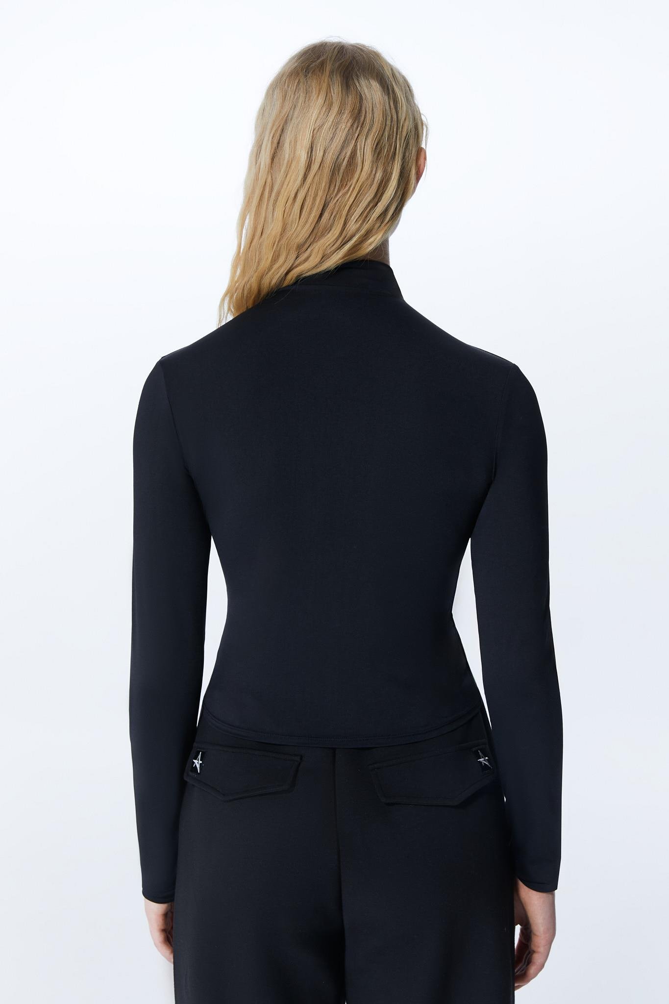 Kim Turtleneck Soft Touch Body Siyah
