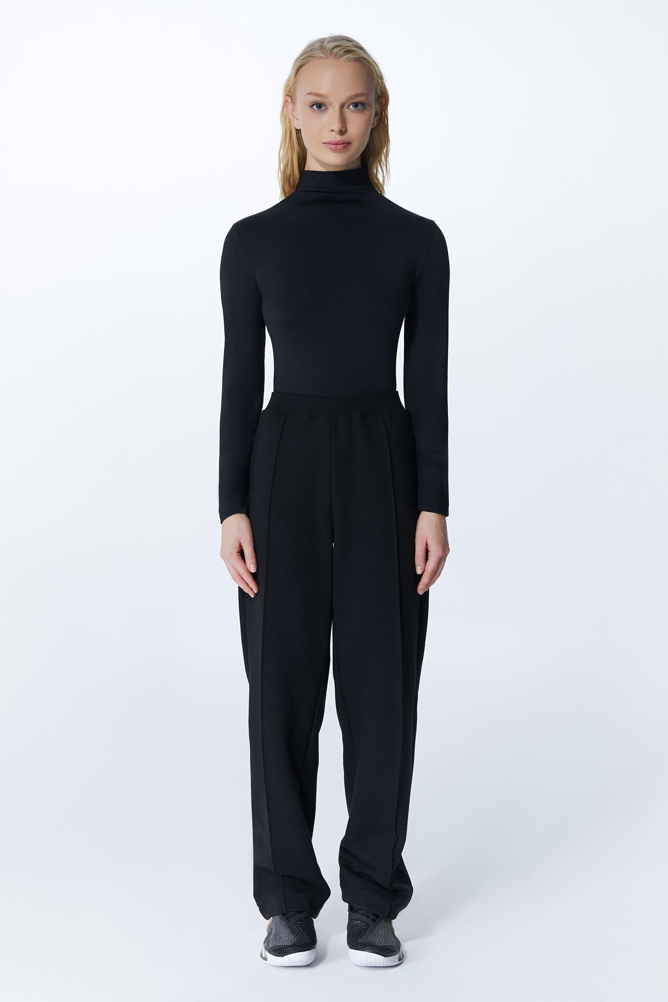 Kim Turtleneck Soft Touch Body Siyah