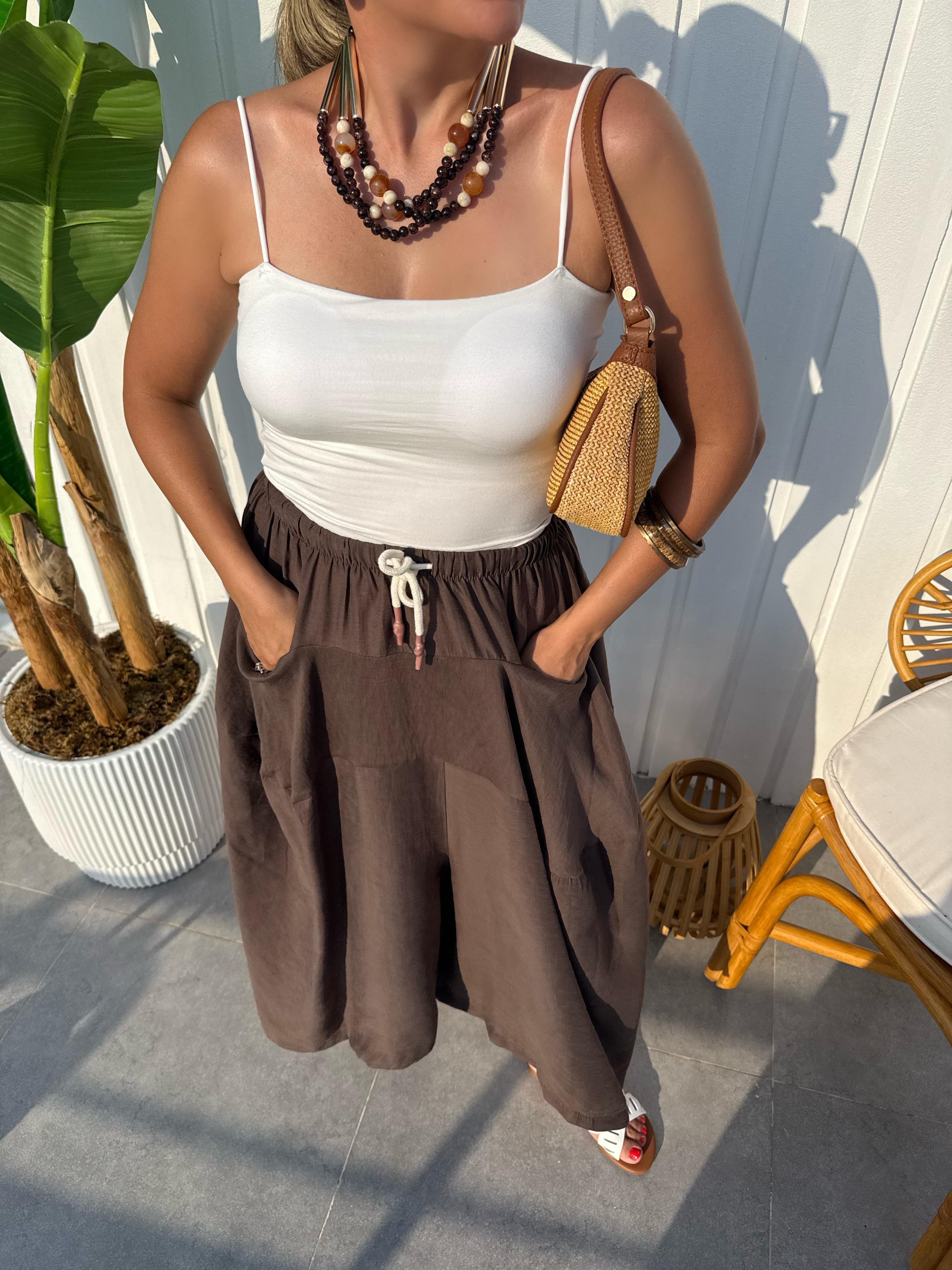 10065 İçi Balenli İp Askılı Crop