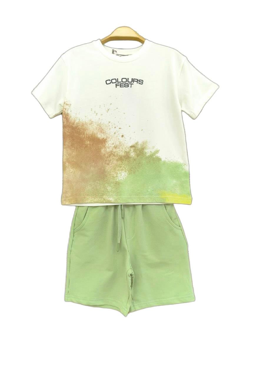 10149 Kids Colours Fest Baskılı Takım 4-8 Yaş