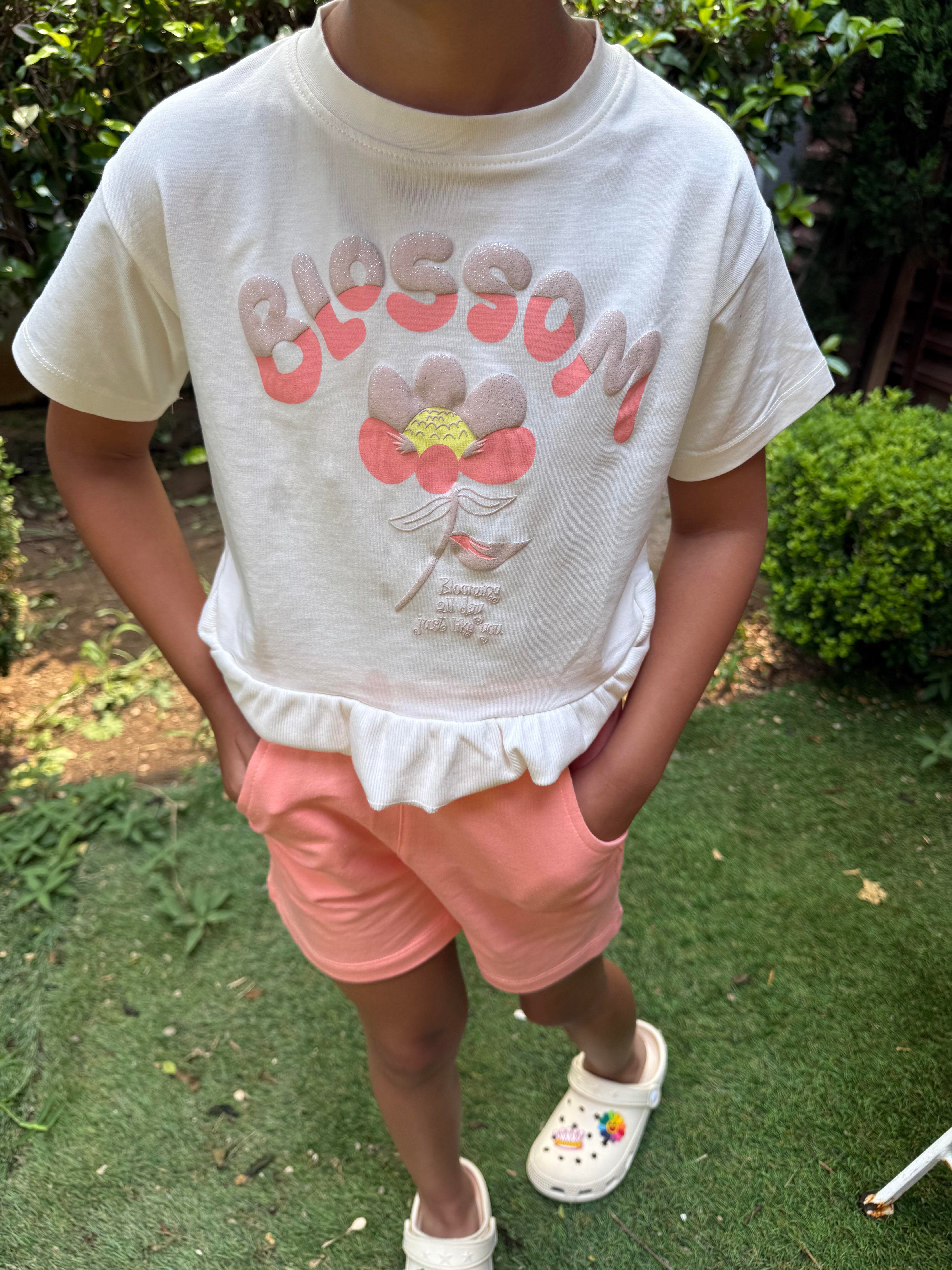 10150 Kids Blossom Baskılı Takım 4-8 Yaş