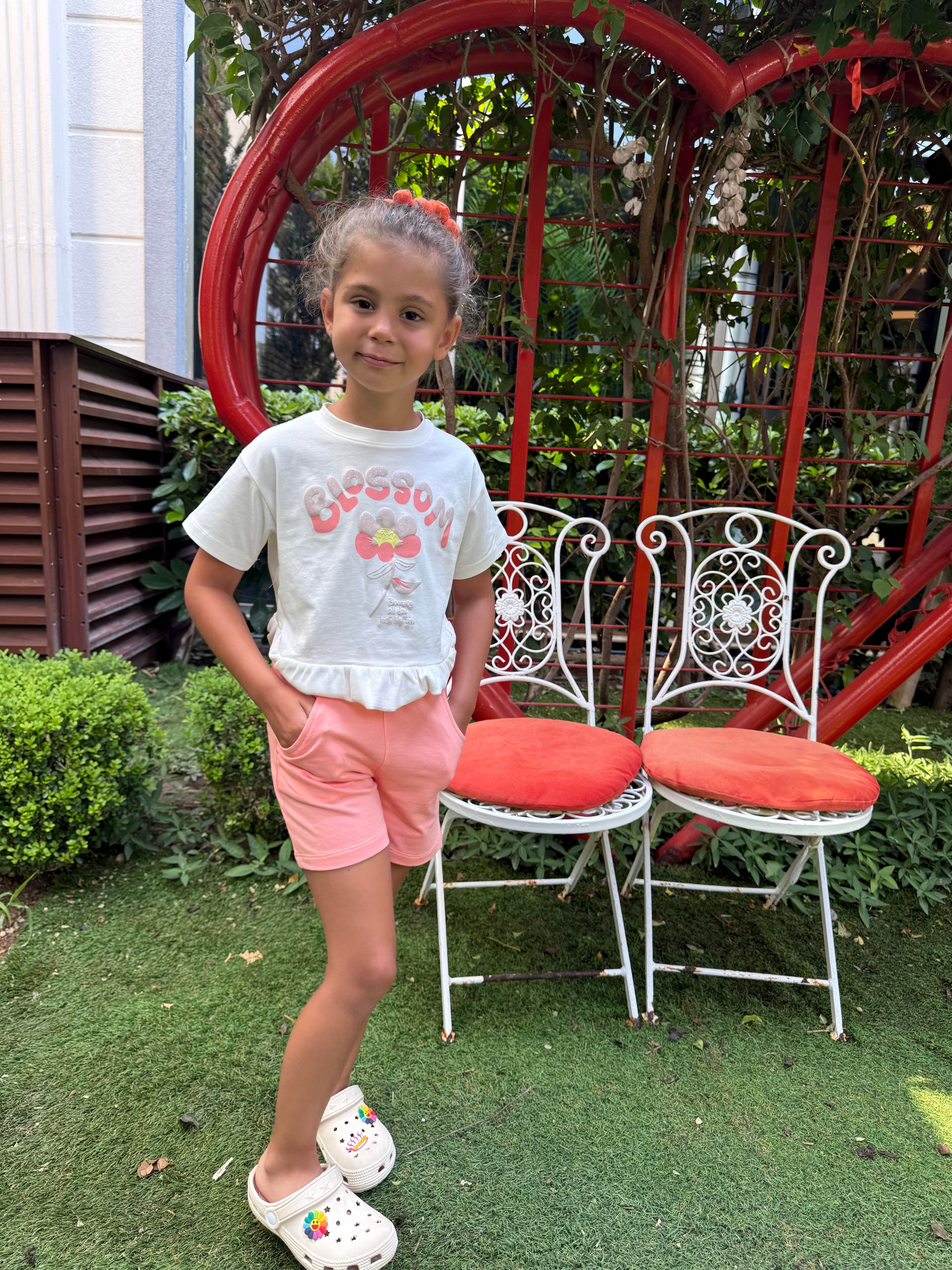 10150 Kids Blossom Baskılı Takım 4-8 Yaş