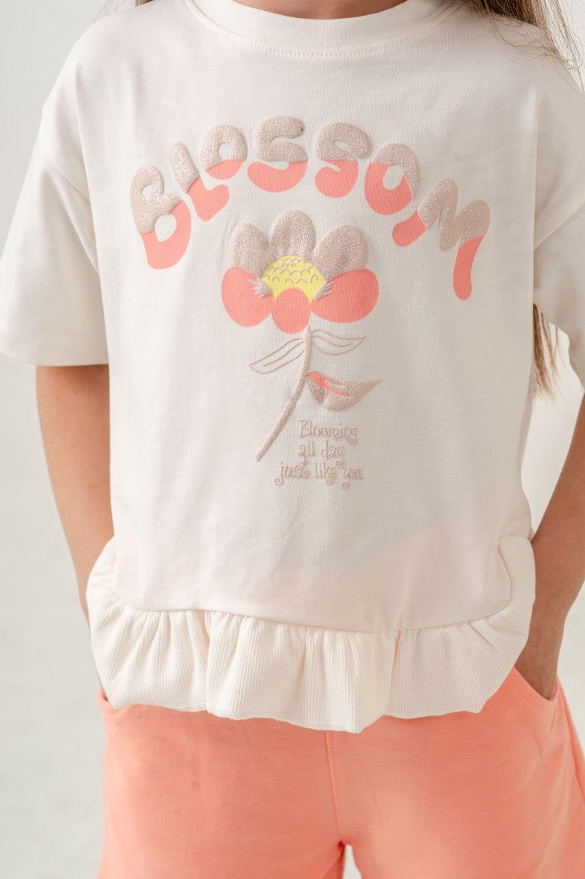 10150 Kids Blossom Baskılı Takım 4-8 Yaş