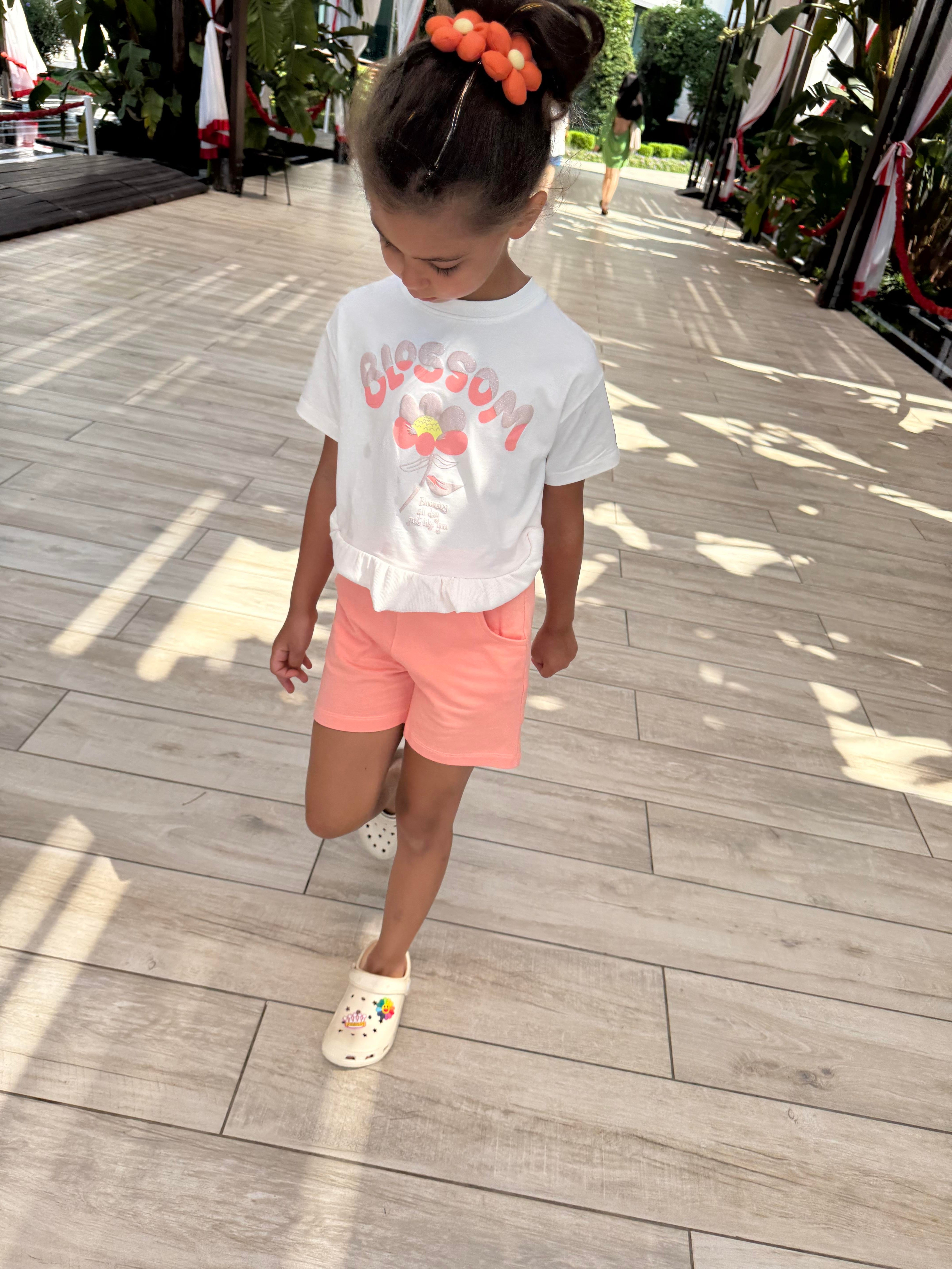 10150 Kids Blossom Baskılı Takım 4-8 Yaş