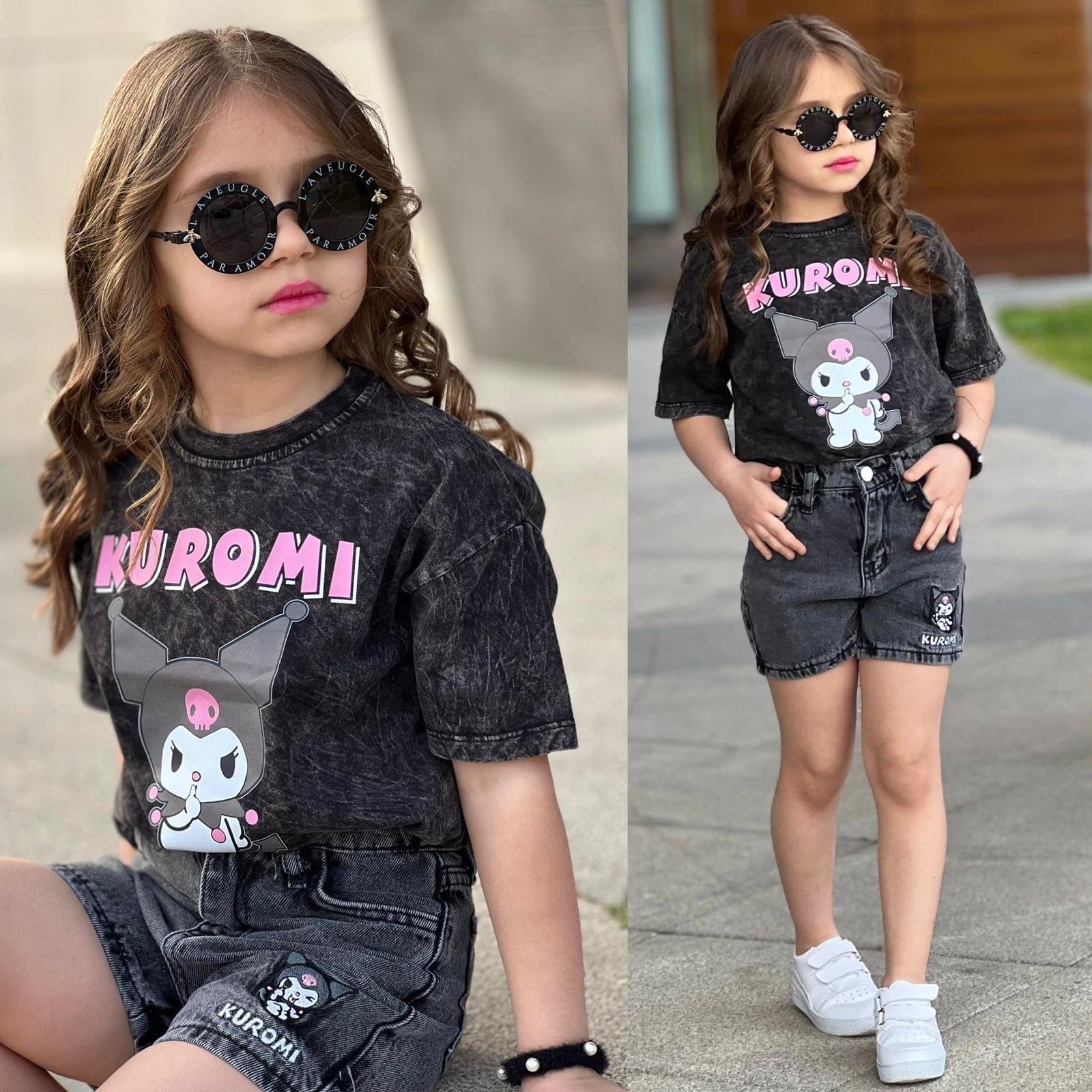 10190 Kids Yıkamalı Kuromi Takım 3-4/9-10 Yaş