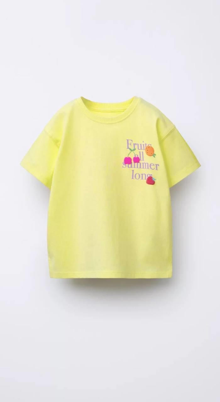 10207 Kids Fruits Baskılı Takım 3-4/9-10 Yaş
