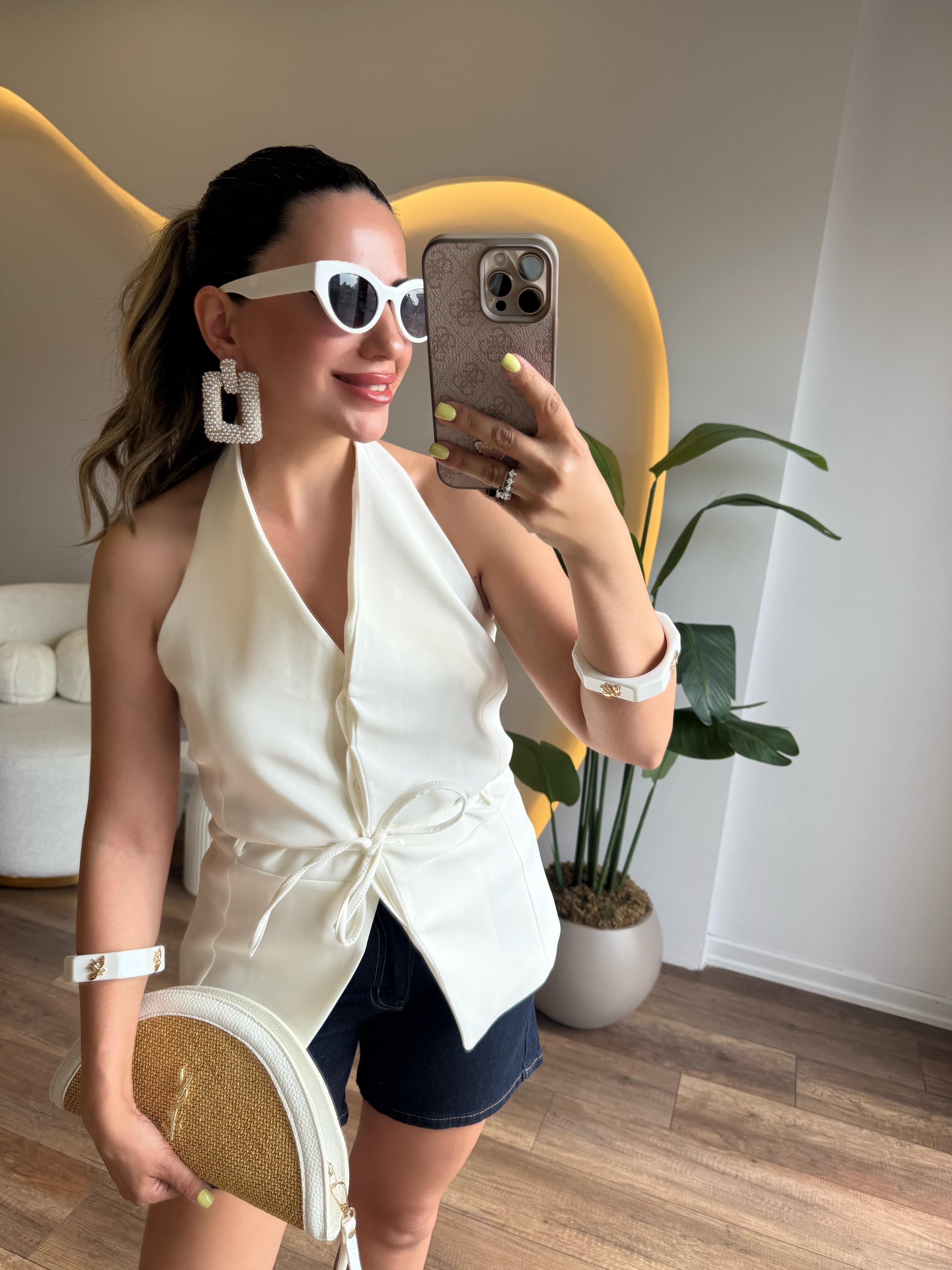 10222 Boyundan Detaylı Yelek