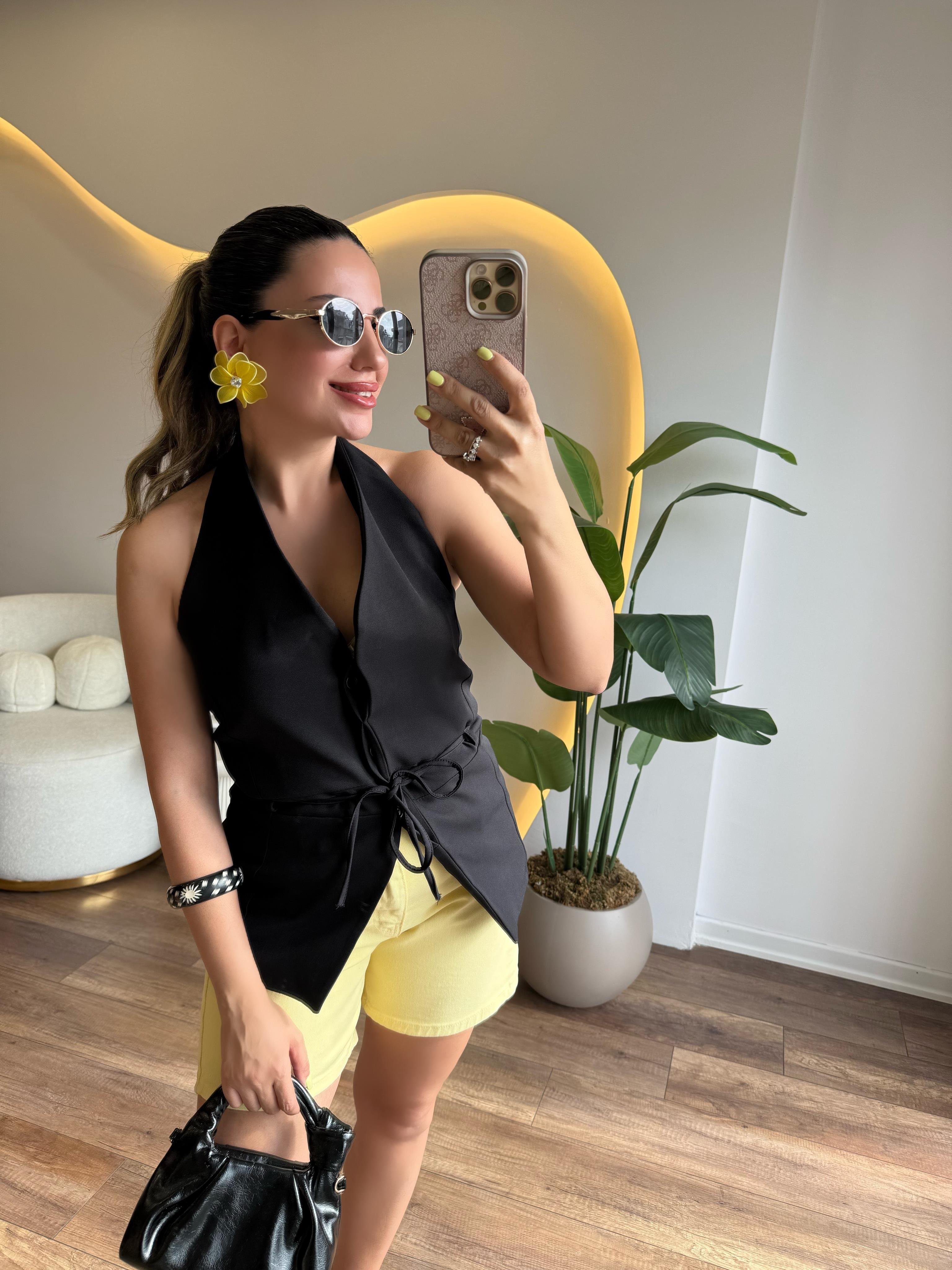 10222 Boyundan Detaylı Yelek