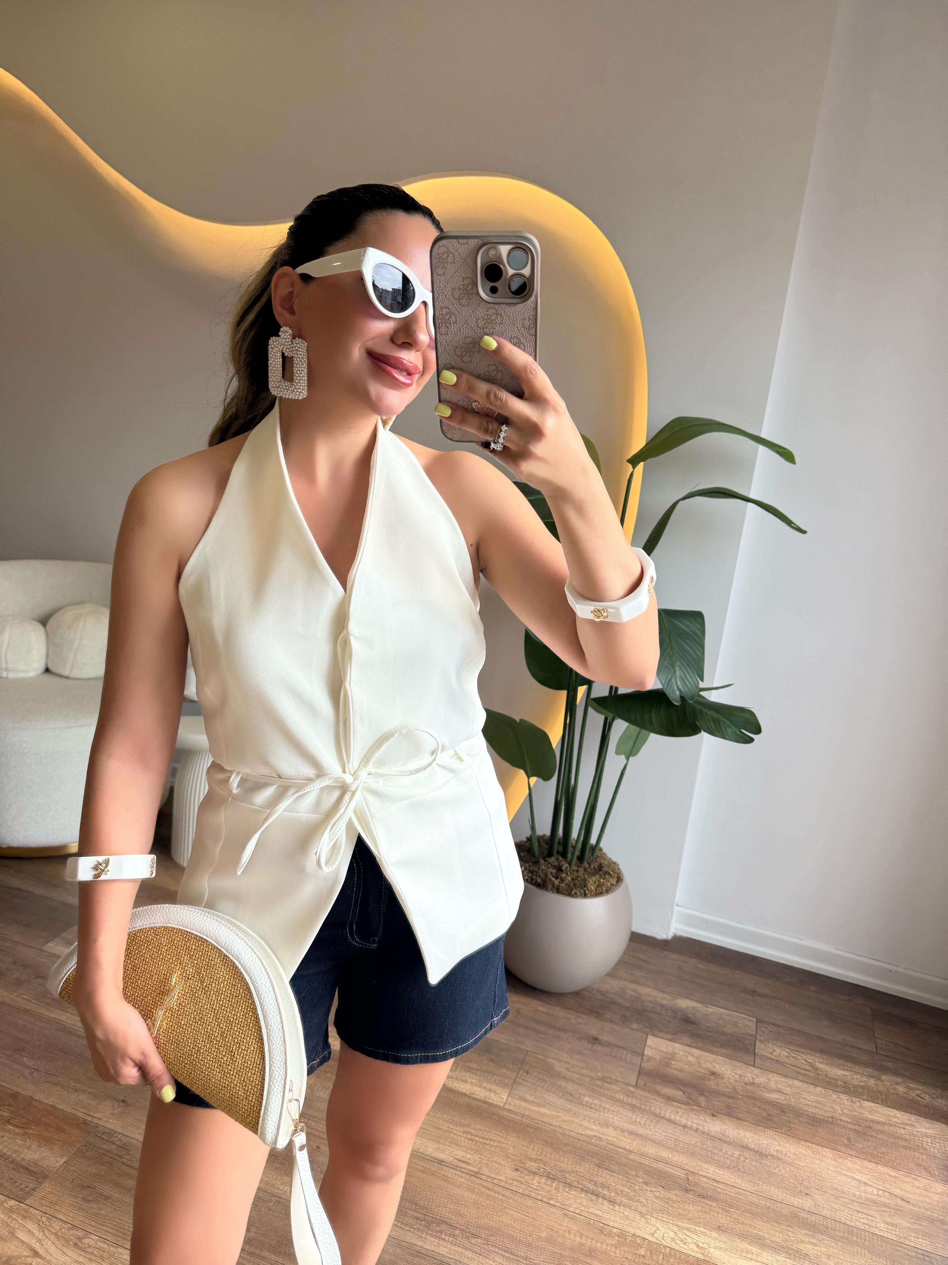 10222 Boyundan Detaylı Yelek