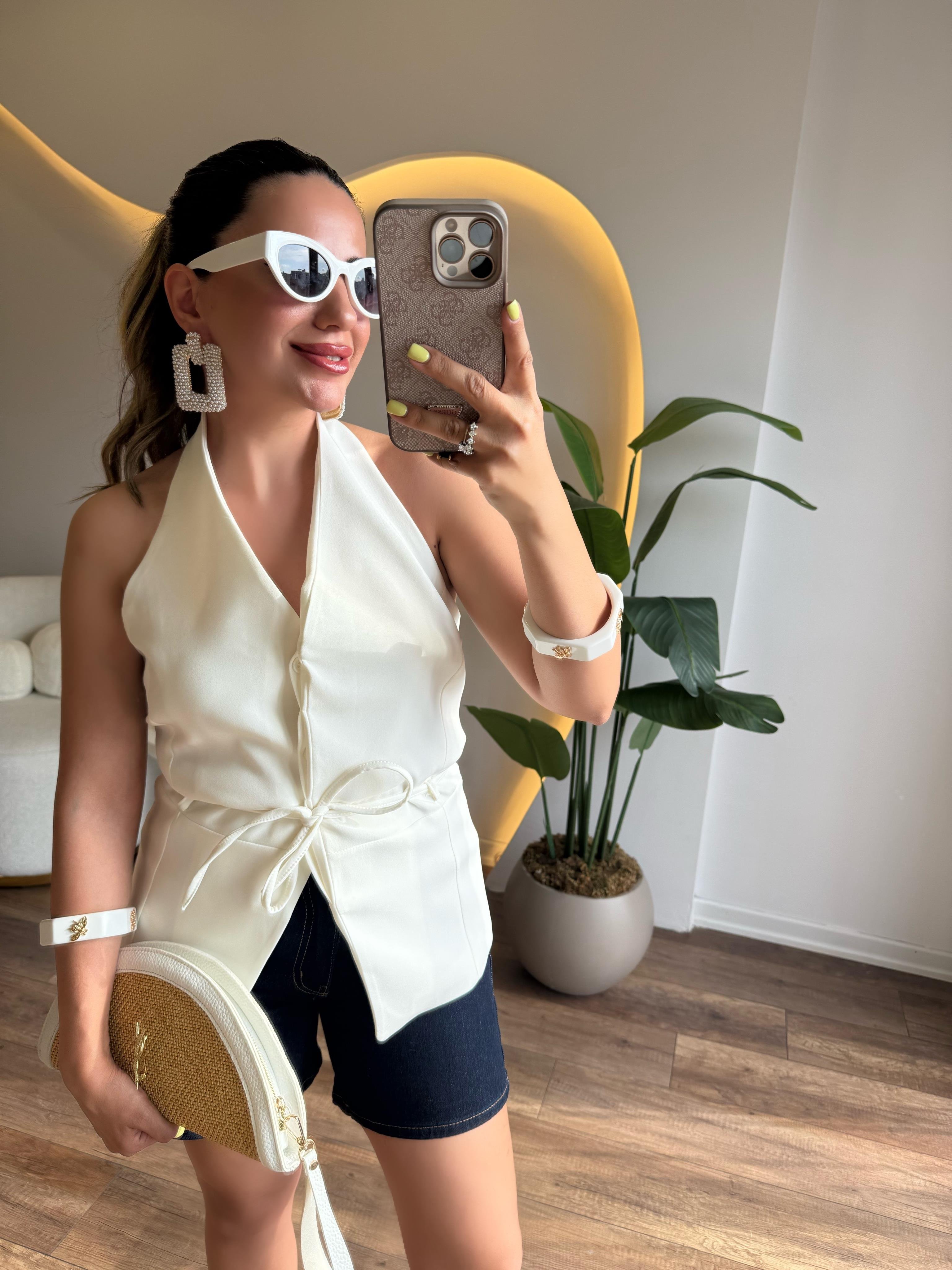 10222 Boyundan Detaylı Yelek