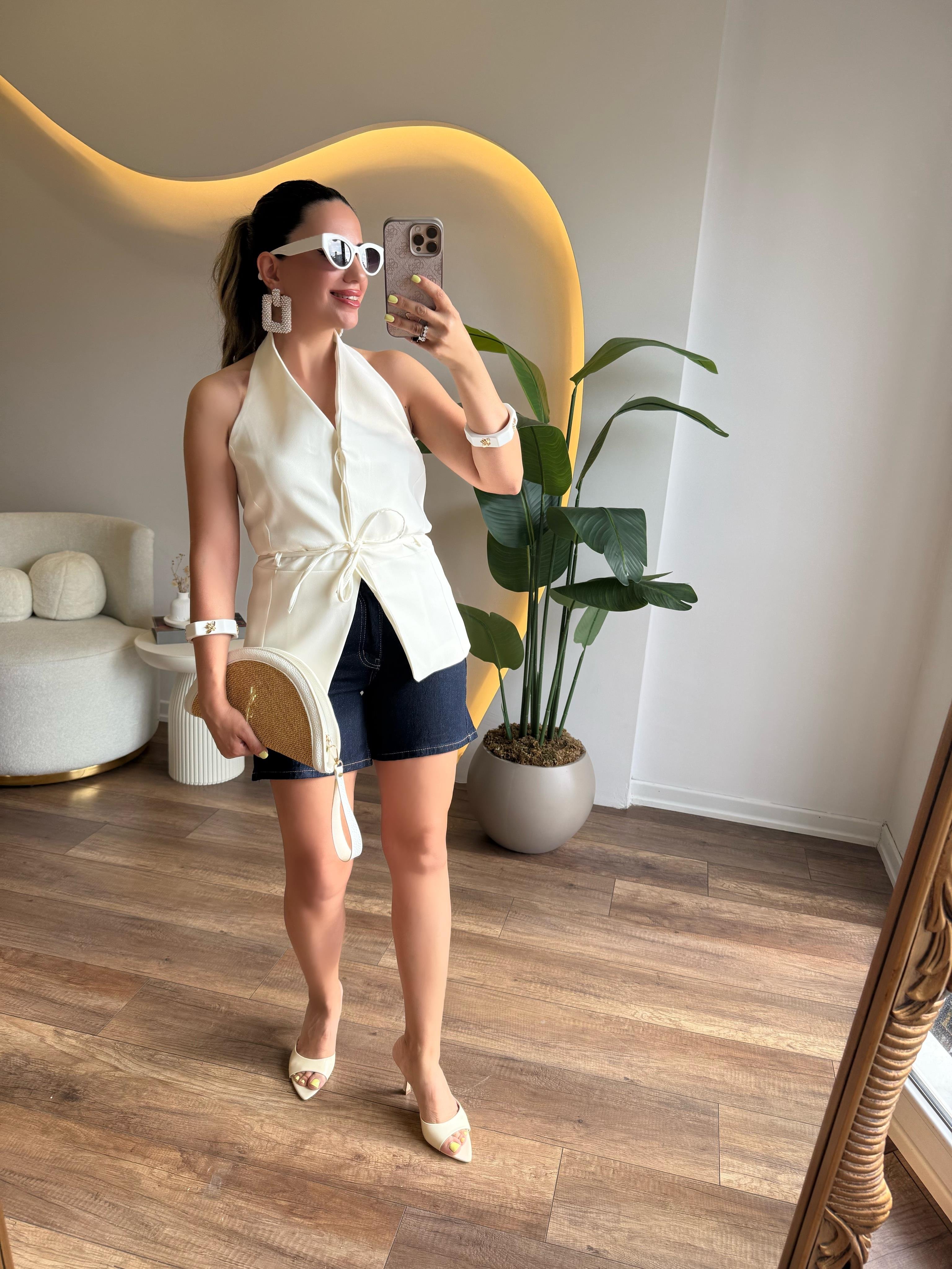 10222 Boyundan Detaylı Yelek