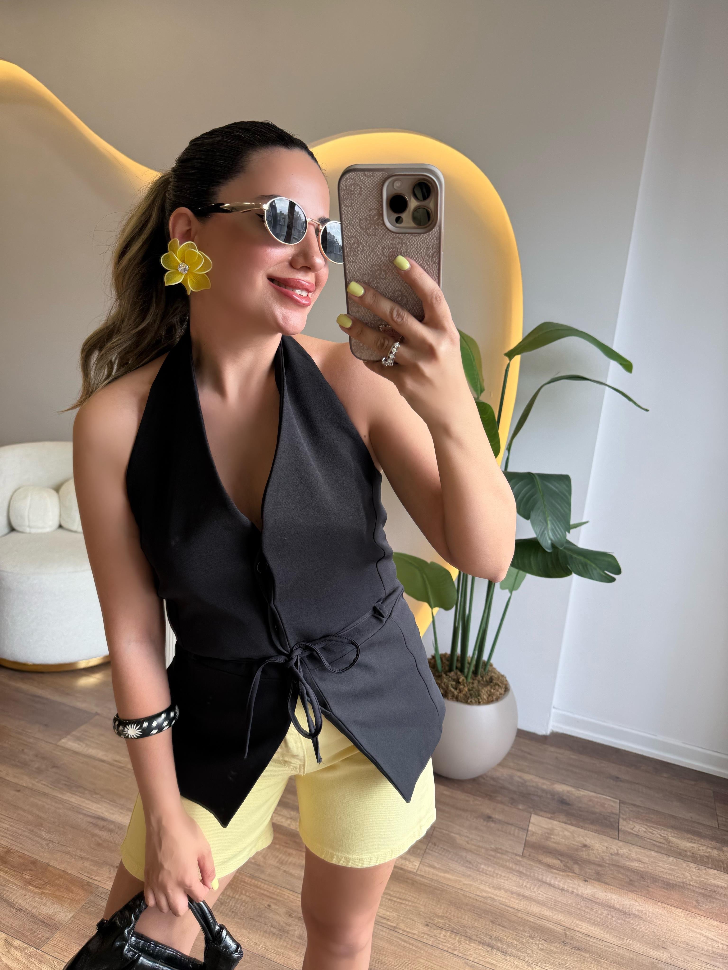 10222 Boyundan Detaylı Yelek