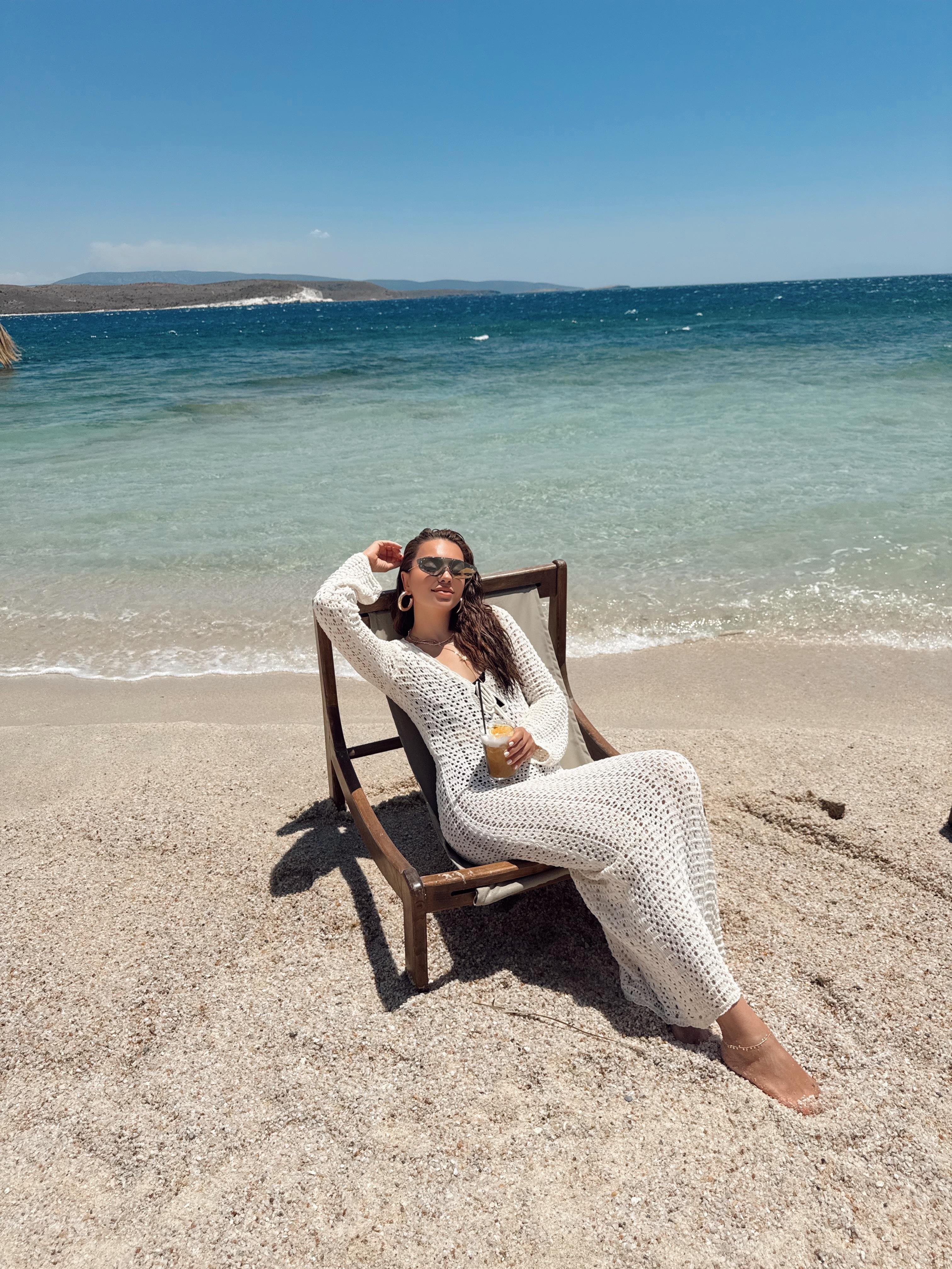 10340 Natural Beachwear Elbise