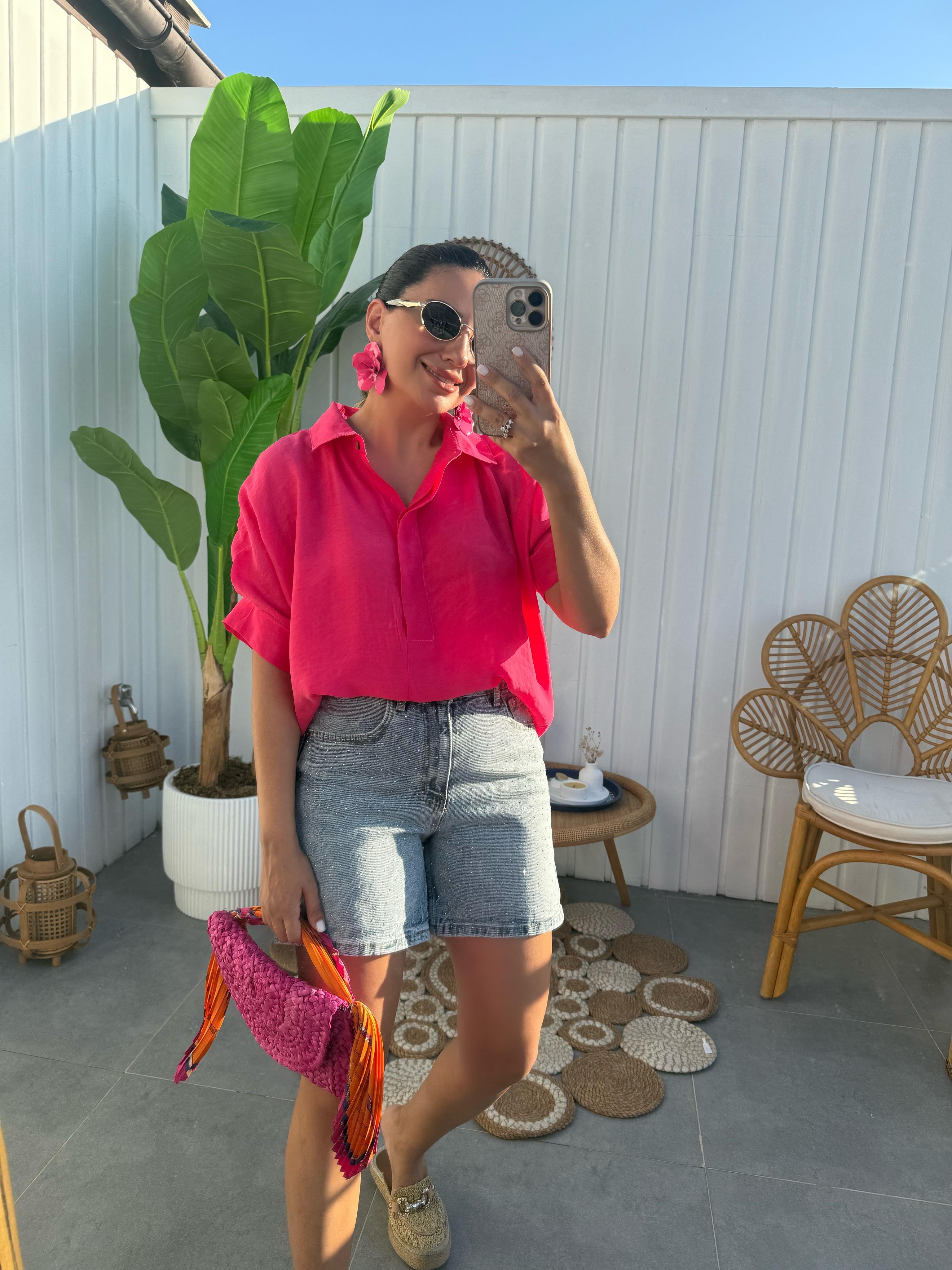 10380 Taşlı Orj Marka Kot Şort