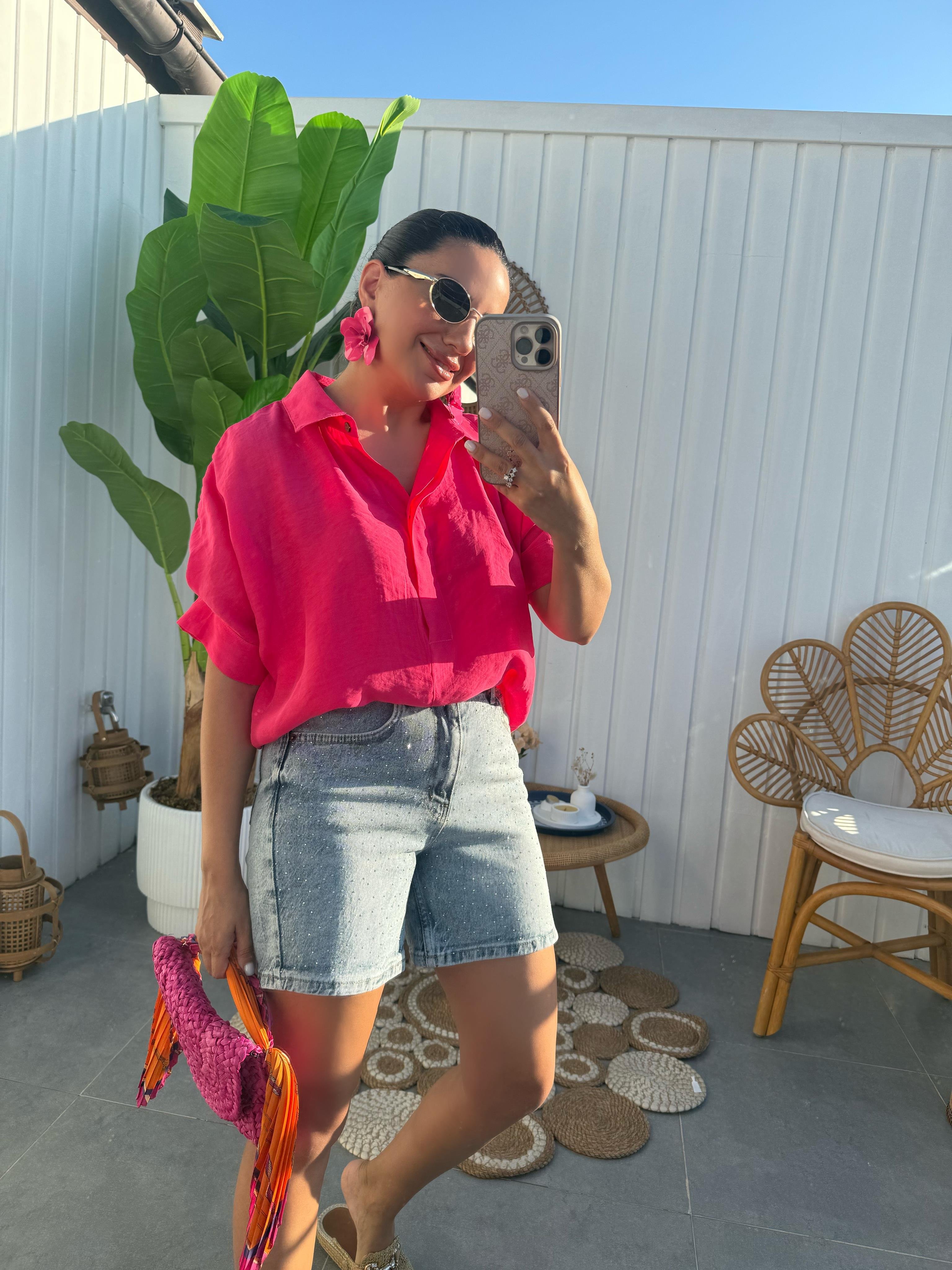 10380 Taşlı Orj Marka Kot Şort