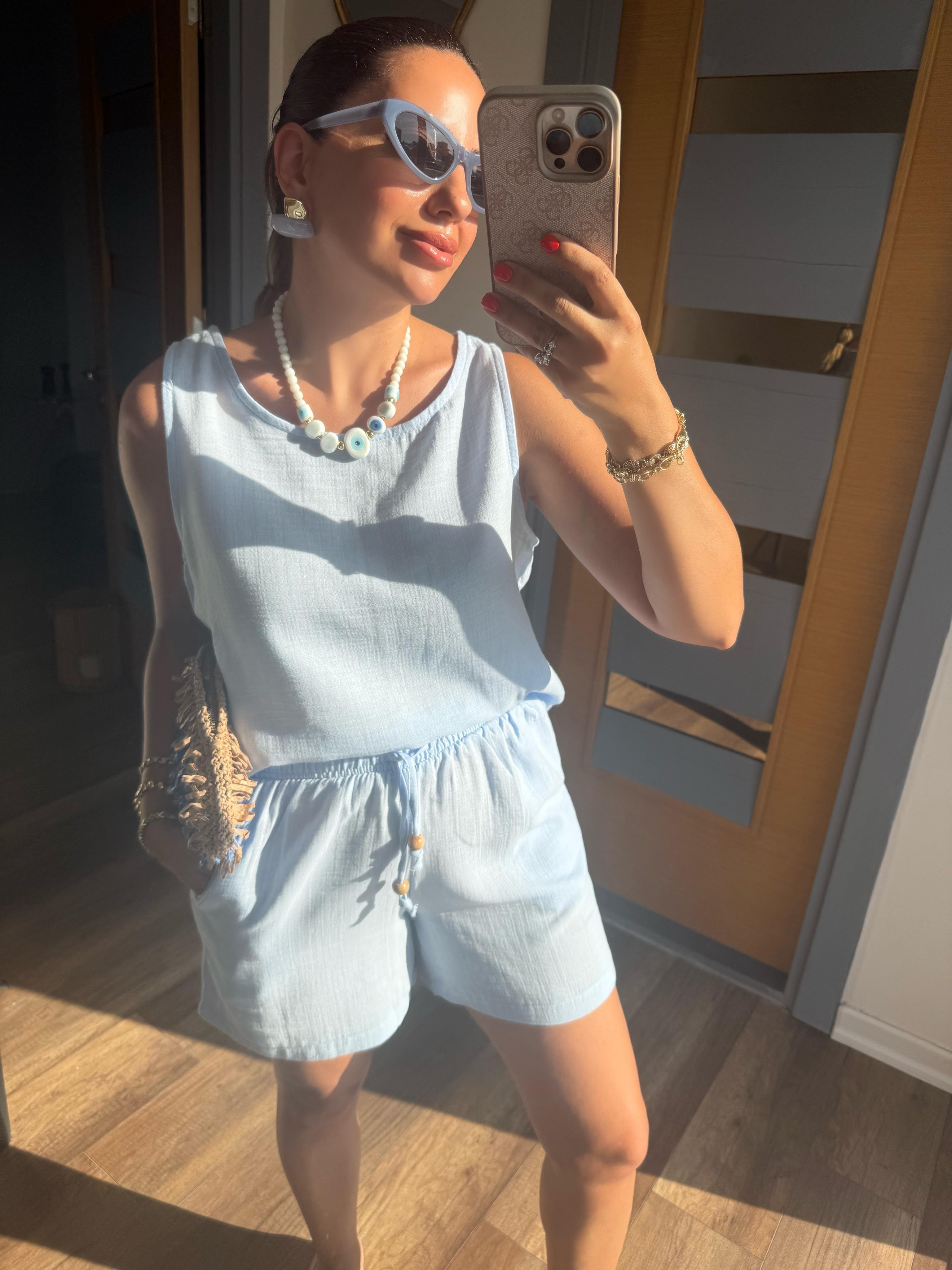 10390 Bluz Şort Takım