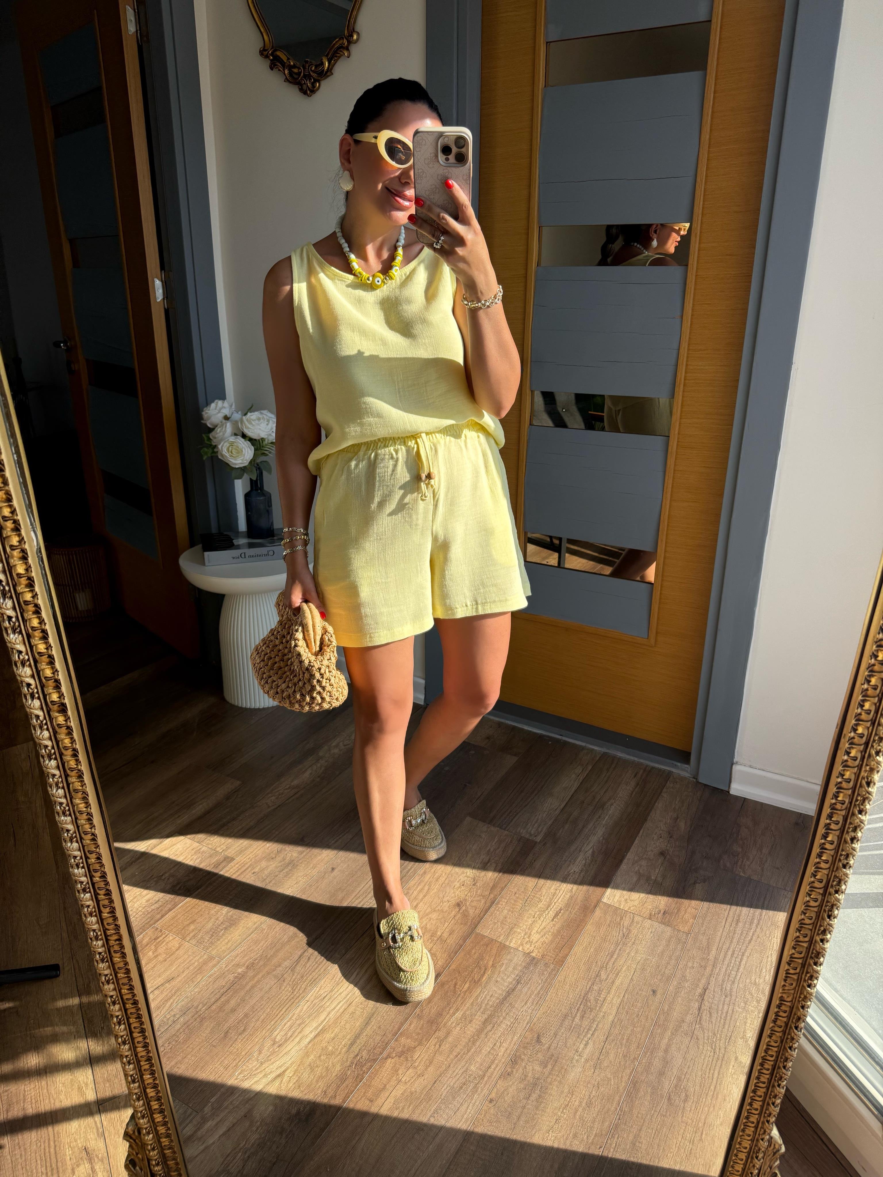 10390 Bluz Şort Takım