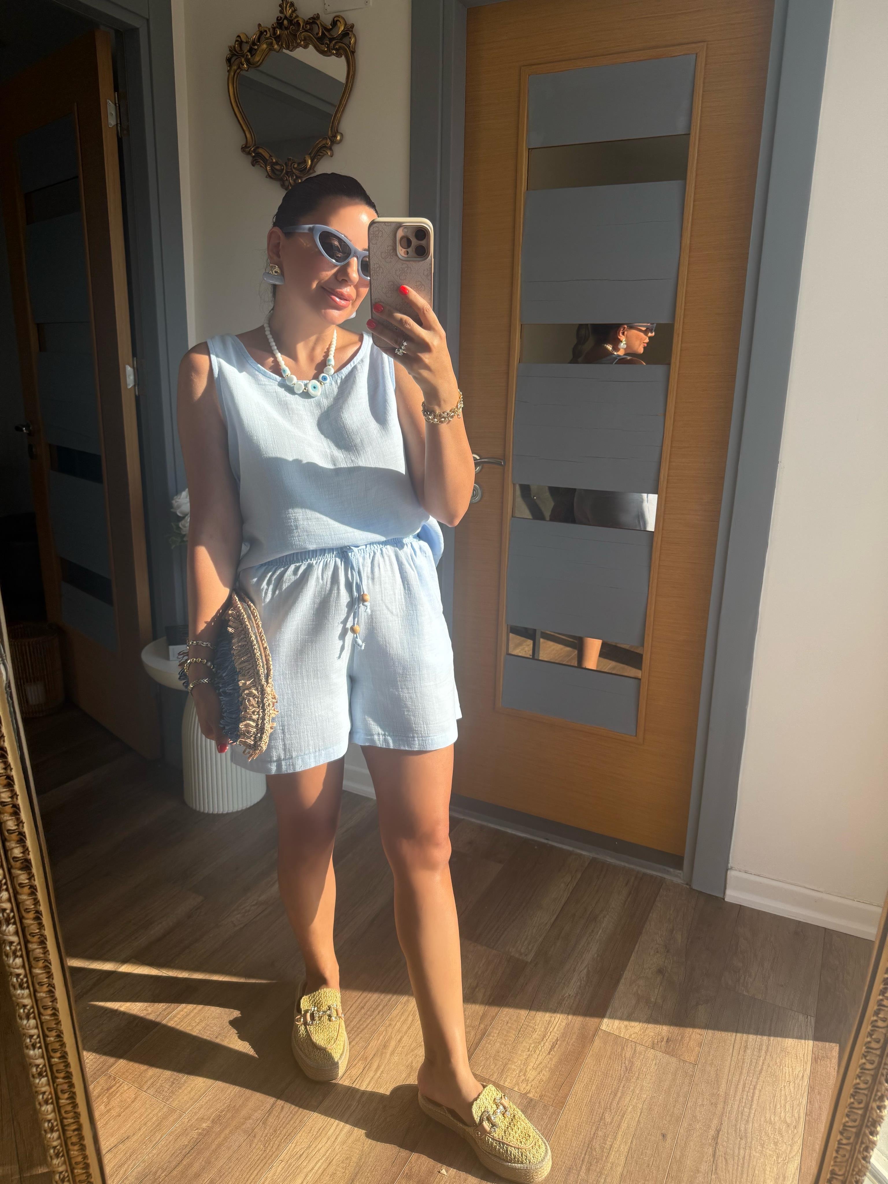 10390 Bluz Şort Takım