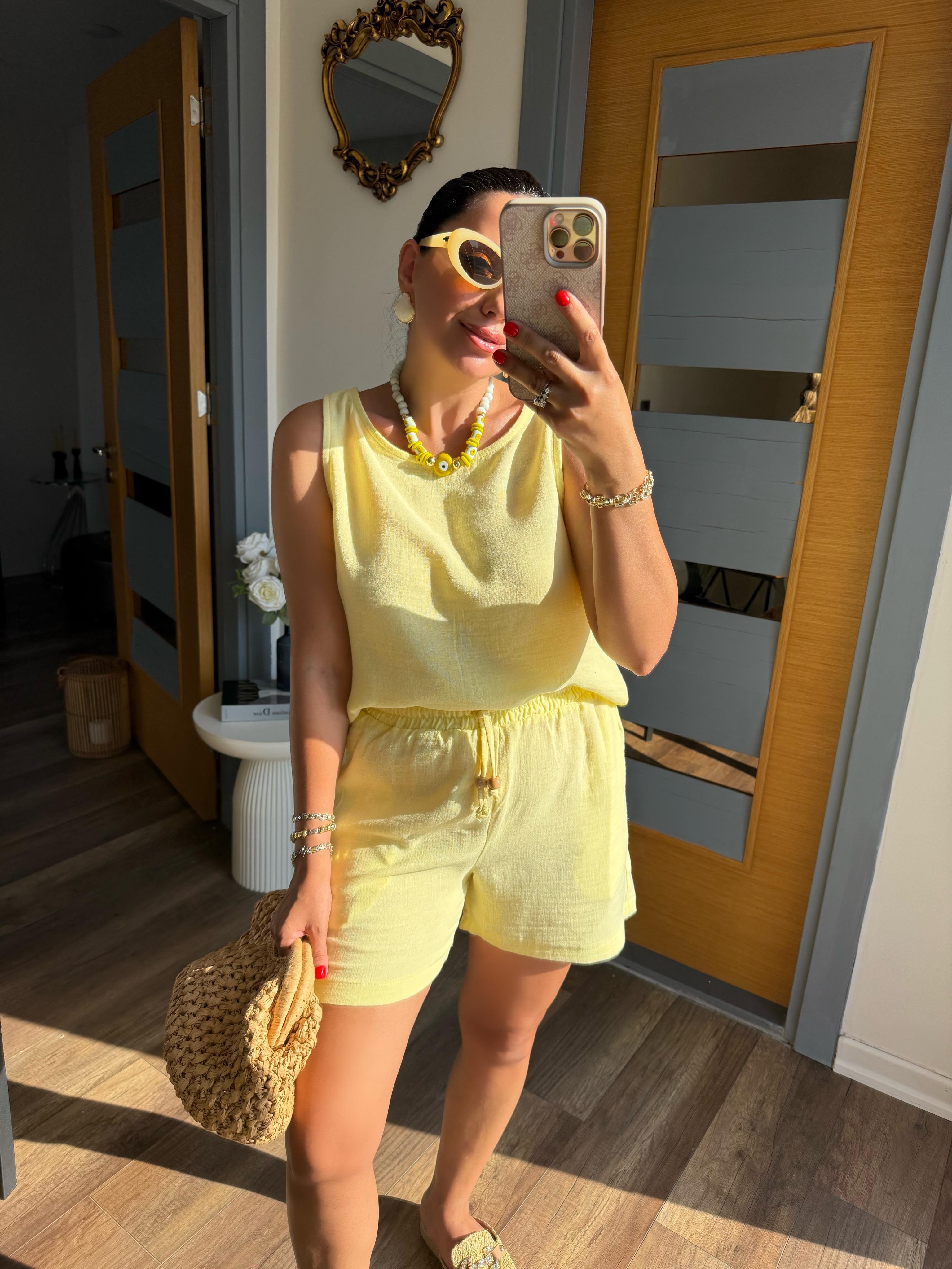 10390 Bluz Şort Takım