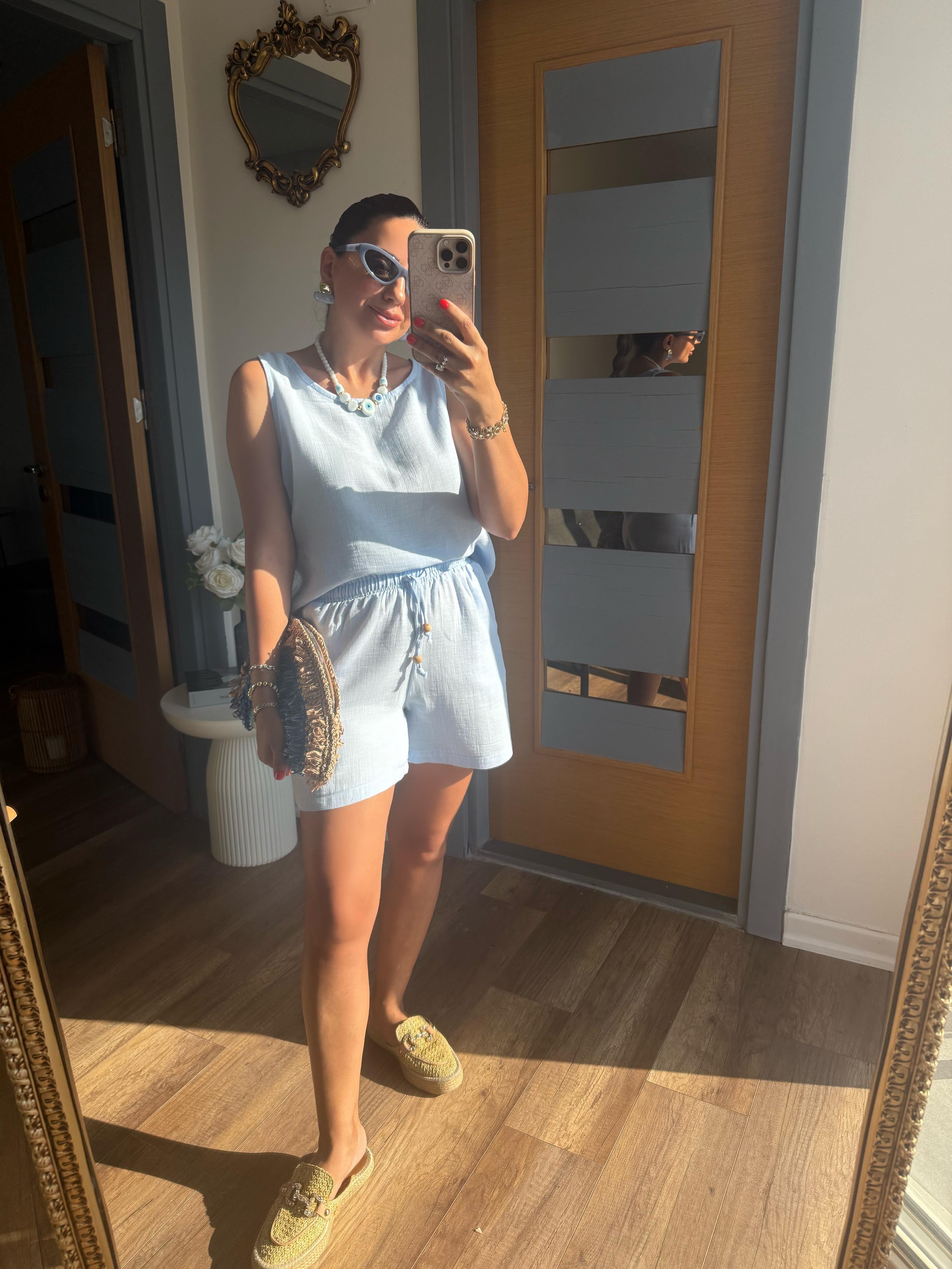 10390 Bluz Şort Takım