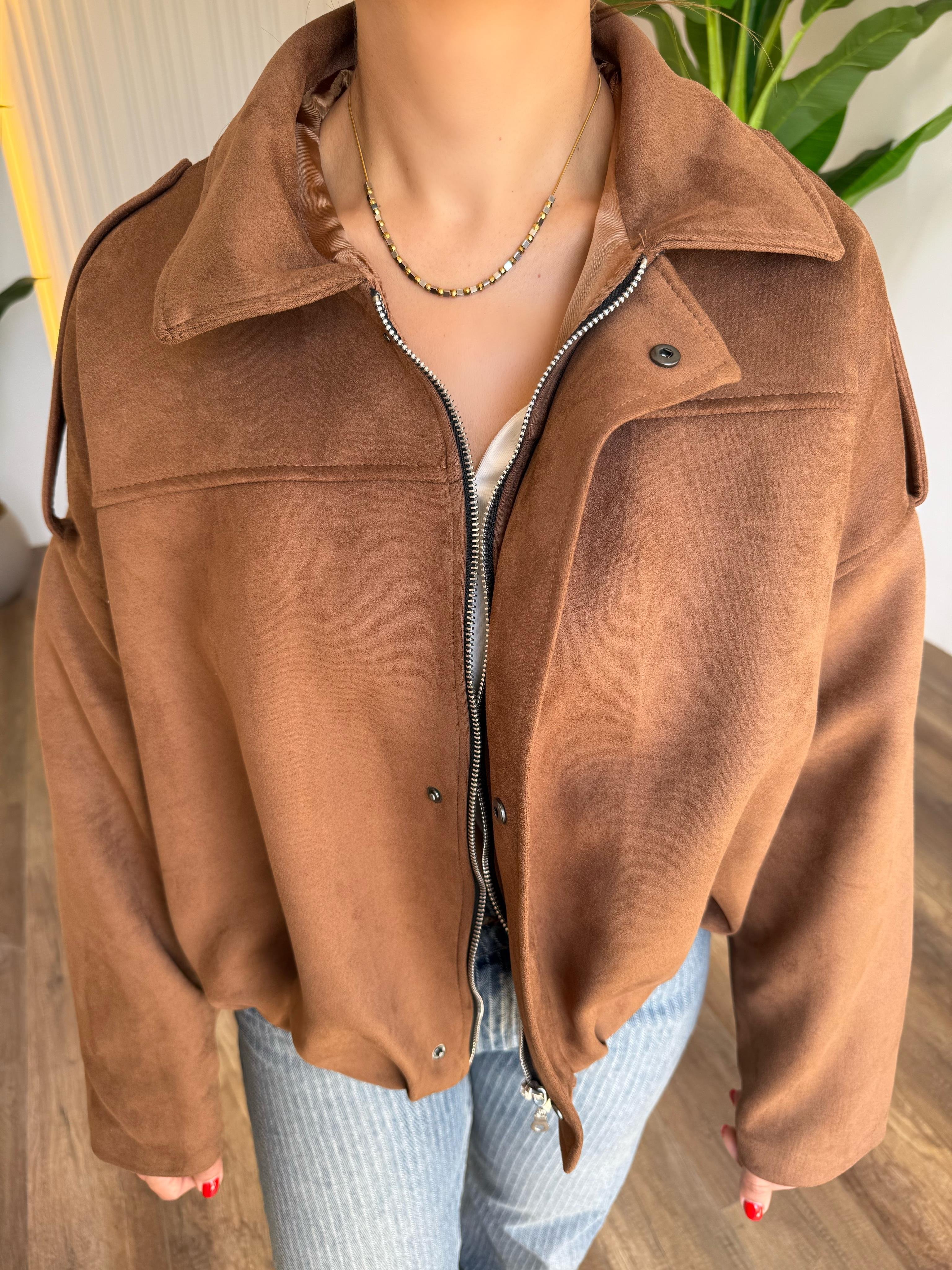 10622 Nubuk Bomber Ceket