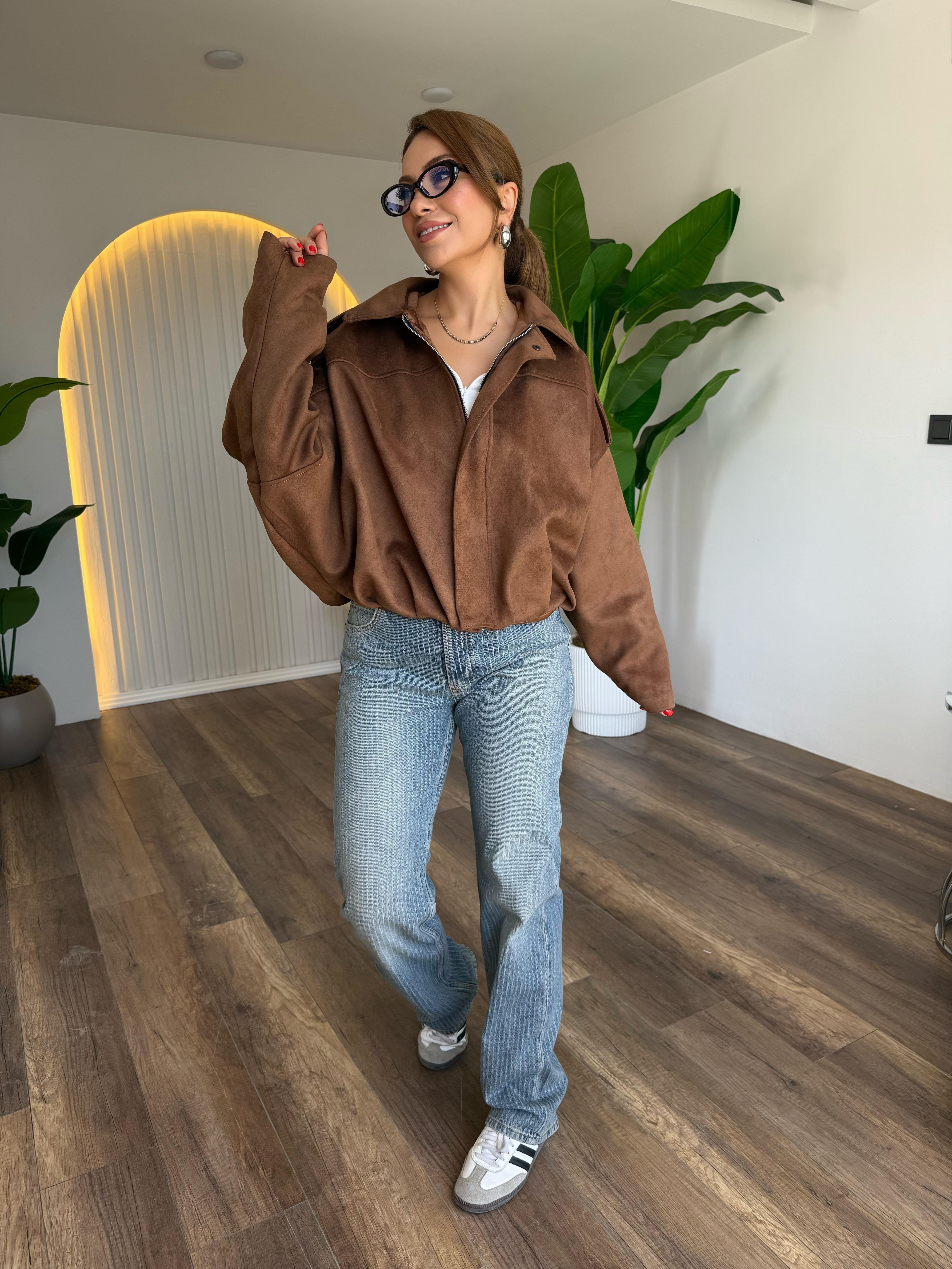 10622 Nubuk Bomber Ceket