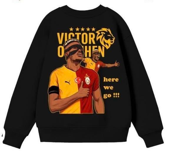 10658 Kids Baskılı Sweatshirt 5-6/13-14 Yaş